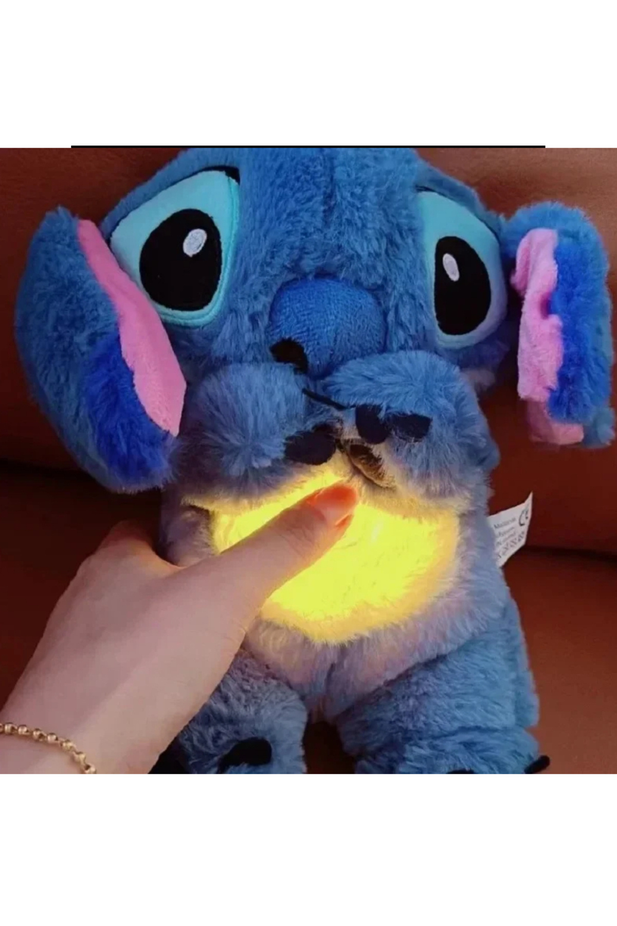 MUREE HEDİYELİK Mavi Nefes alan Peluş uyku arkadaşı stitch