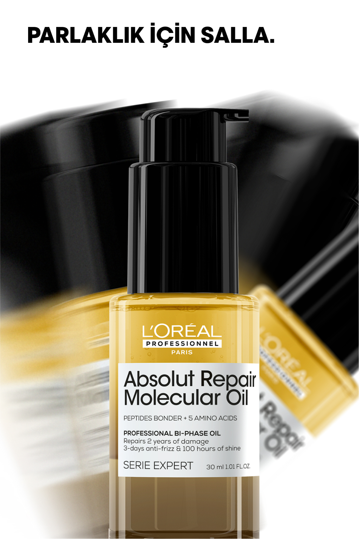 روغن مراقبت از موی حرفه‌ای دو فاز مولکولی سری اکسپرت Absolut Repair، 30 میلی‌لیتر — 3474637292423 — تصویر 8 از 9