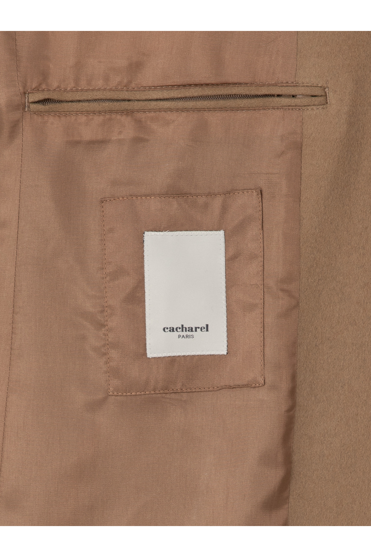 Cacharel Camel Slim Fit %100 Kaşmir Palto 50314889-VR015 görsel 6