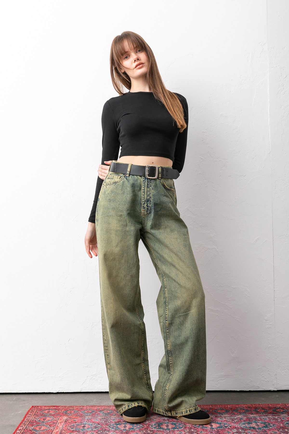 Pantastic Jeans  Richone eskitmeli loose fıt kadın jeans - Görsel 7