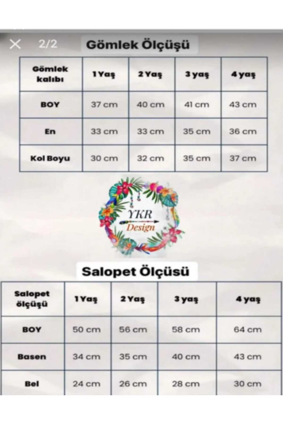 ykr design Kahve Erkek Harem Uzun Bebek Çocuk Salopet Gömlek Papyon Takım fotoğrafı 2 (önizleme)