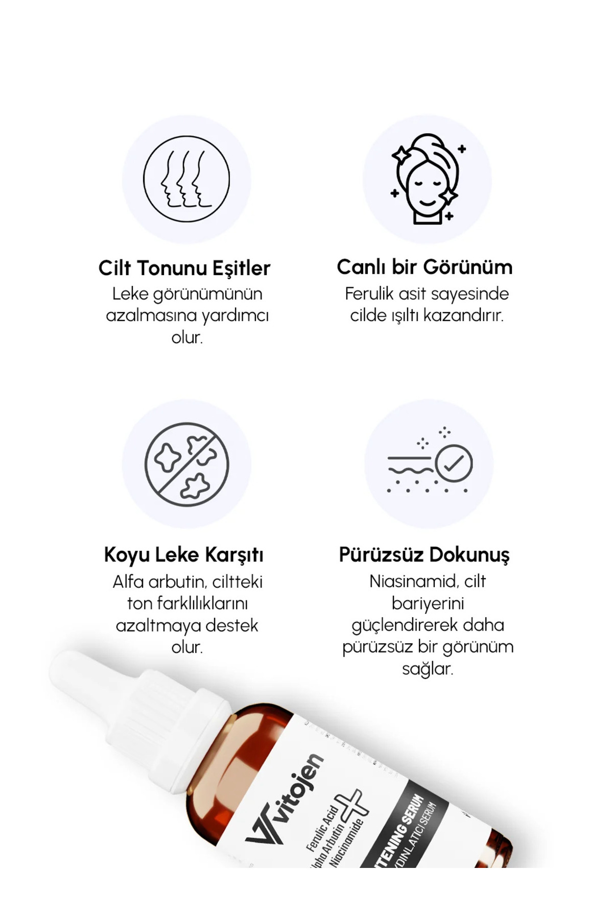 Aydınlatıcı Serum | Cilt Tonu Eşitleyici & Leke Görünümünü Azaltıcı Formül — 20 — تصویر 4 از 5