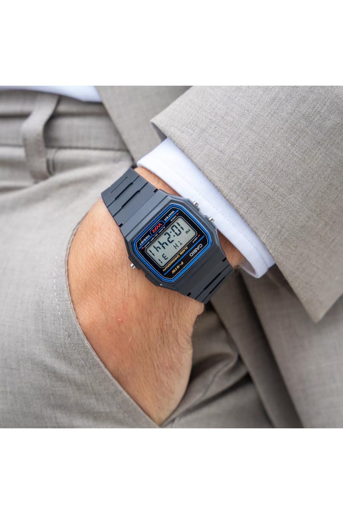 Casio F-91W-1DG Kol Saati görsel 3