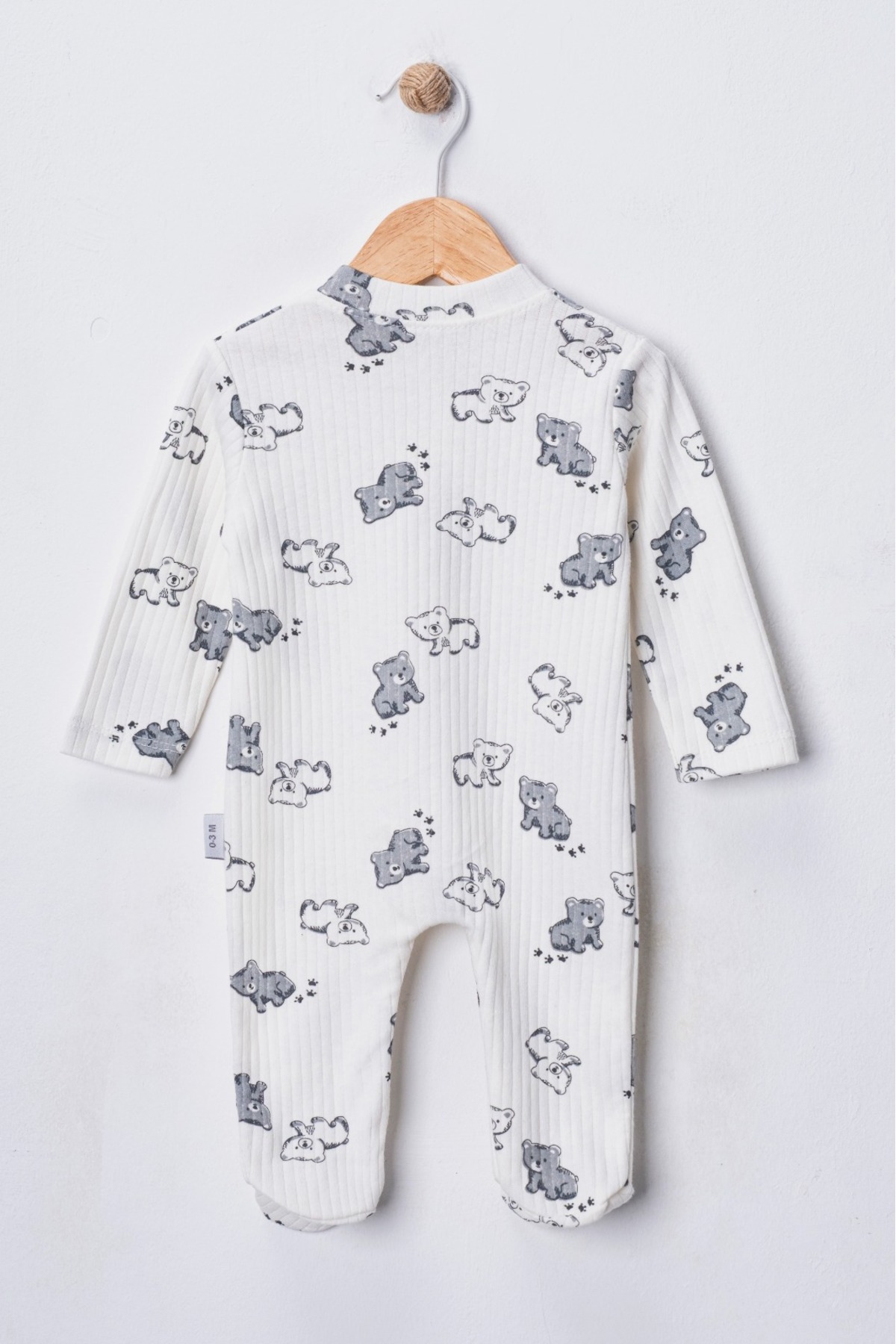 ENİA BABY Erkek Bebek 2 Adet %100 Pamuklu Patikli Tulum Seti fotoğrafı 5 (önizleme)