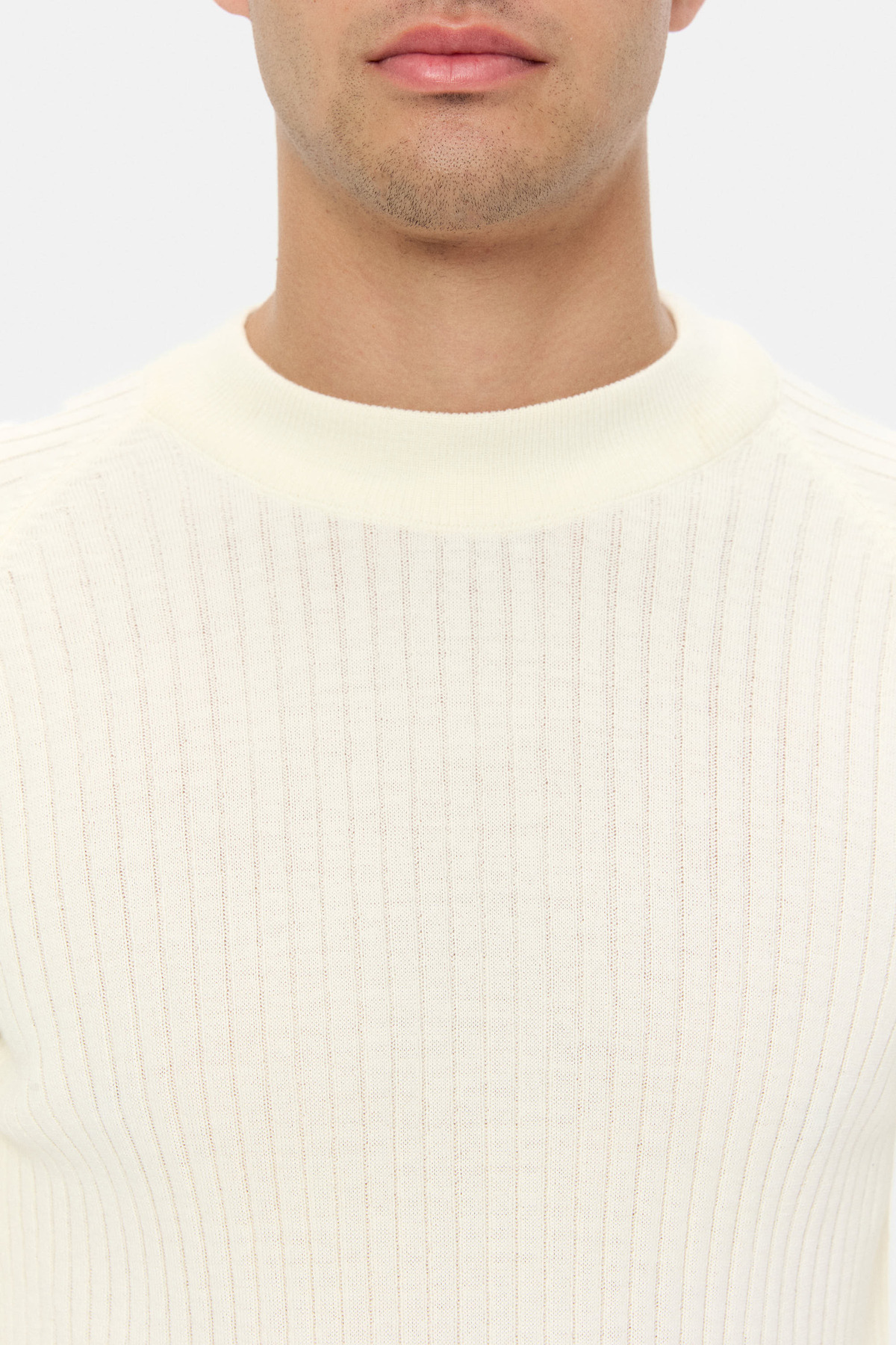 Twn Slim Fit Ekru Kazak görsel 2