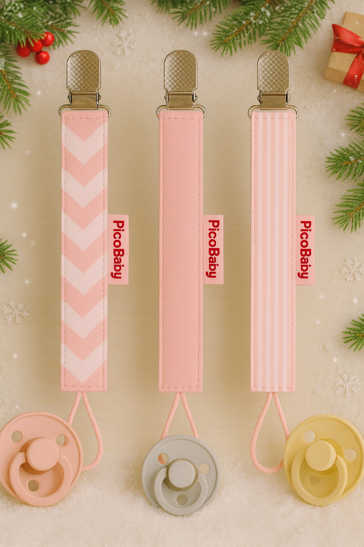 Pico Baby Emzik Askısı - Emzik Zinciri - Emzik Tutacağı 3'lü Set fotoğrafı 2 (önizleme)