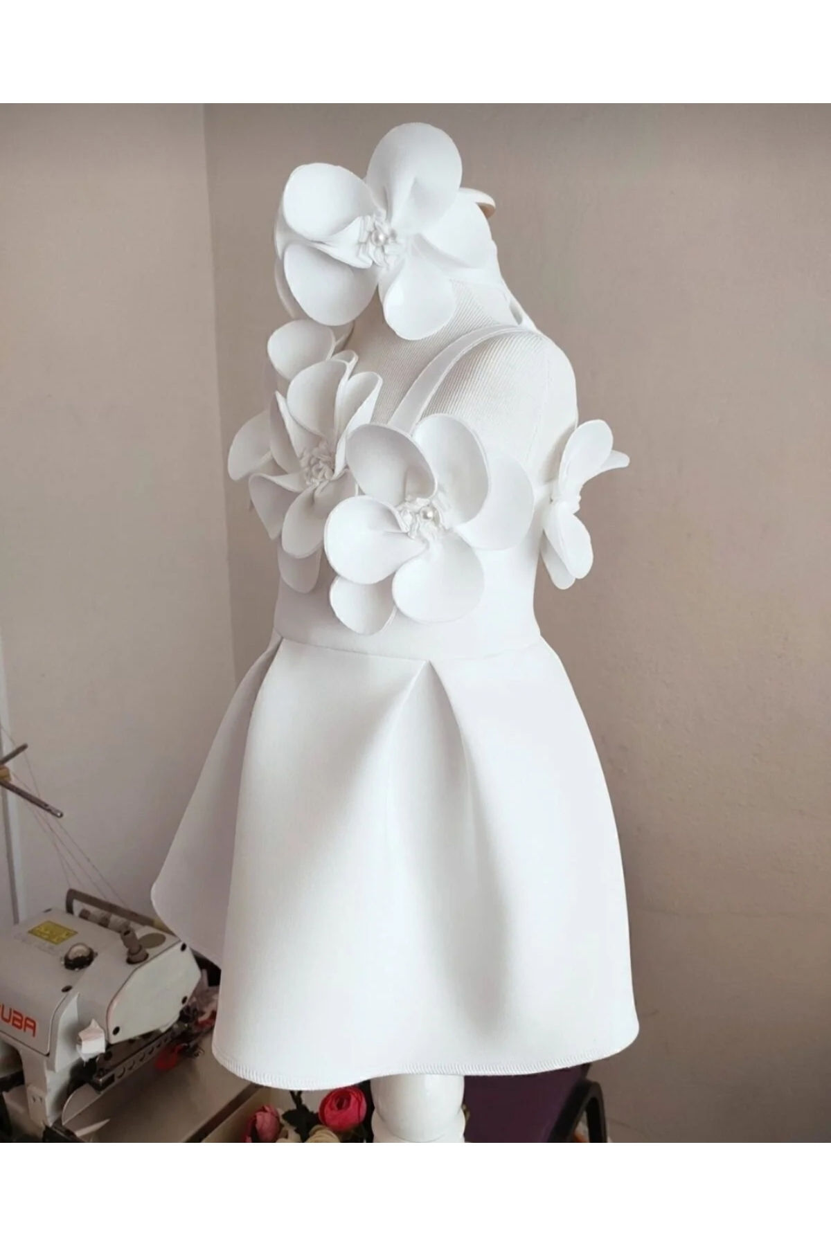 bright moon Kız çocuk Orkide elbise doğum günü, bayram, özel gün elbisesi fotoğrafı 3 (önizleme)