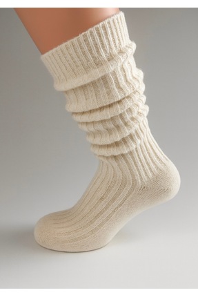 Bamuta Yün Dizaltı Bot Çorabı