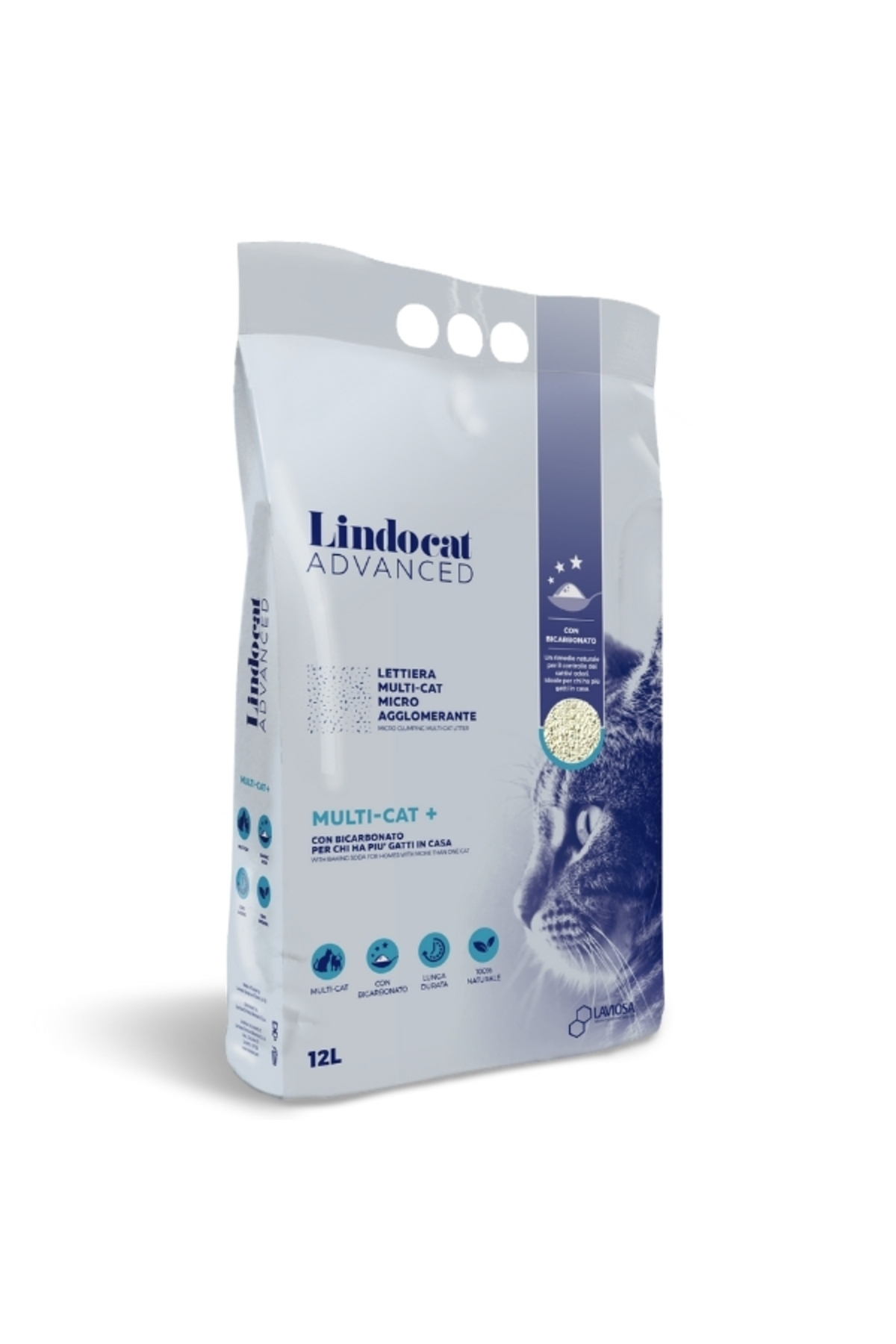 Lindo Cat Lindocat Advanced Multicat Koku Önleyici Ekstra Güçlü Topaklanan Kedi Kumu TR-1 Adet-İnce Taneli-Top
