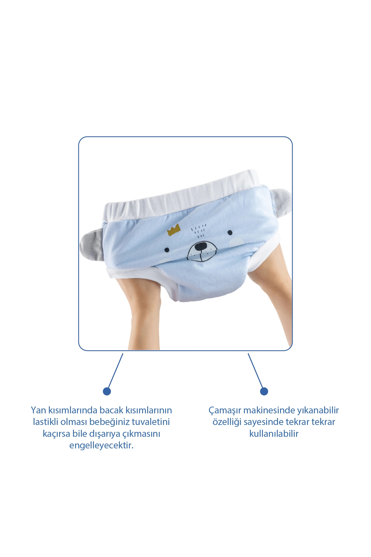 Babyjem Soft Alıştırma Külodu Mavi 3 Yaş fotoğrafı 3 (önizleme)