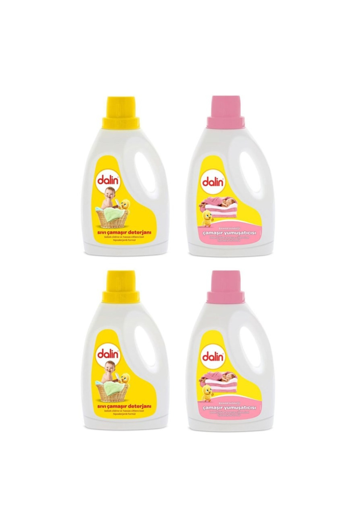 Dalin Sıvı Çamaşır Deterjanı 1500 ml x2 Adet Bahar Ninnisi Yumuşatıcı 1500 ml x2 Adet fotoğrafı 2 (önizleme)