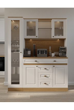 Avm 24 Mikel Masalı Kahve Köşesi Led Aydınlatmalı %100 Mdf Ücretsiz Montaj 16...