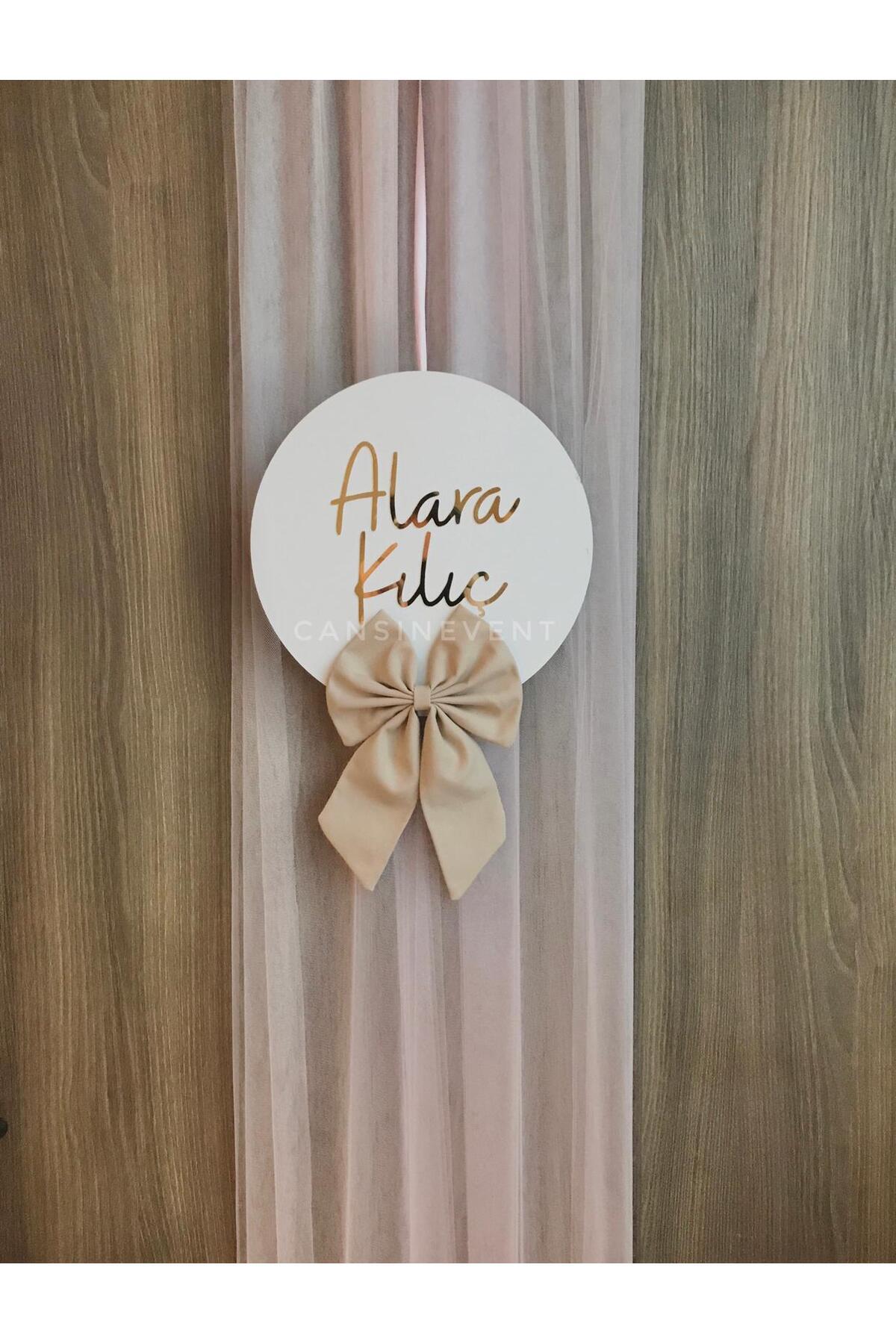 cansınevent Bebek Kapı Süsü | Doğum Odası / Hastane Odası Kapı Süsleme Fiyonk Detaylı 30cm fotoğrafı 3 (önizleme)