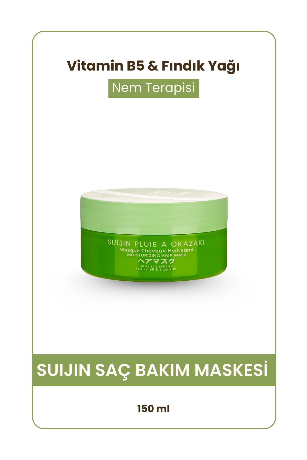 EvyLaure Suijin Saç Maskesi | Dolgunluk Veren, Nemsiz ve Mat Saçlara Özel Profesyonel Bakım | 150 ml — ST00281