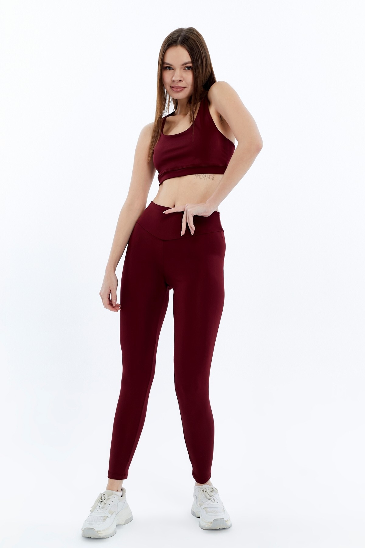 FLAMOVA KADIN YÜKSEK BEL TOPARLAYICI PUSH UP SPOR TAYT görsel 3