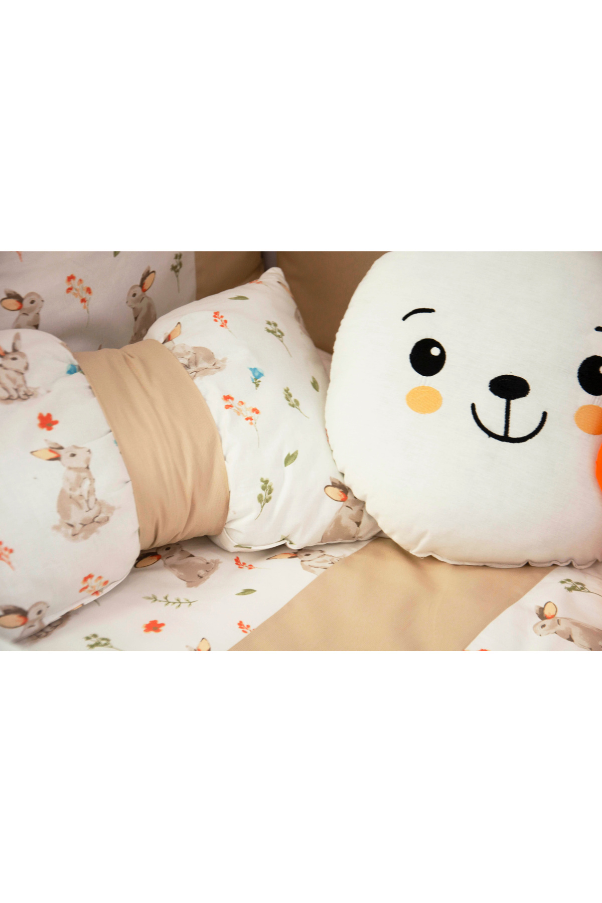Kista Baby Bebek Uyku Seti Nevresim Takımı 80x130 Bunny Kahverengi fotoğrafı 6 (önizleme)