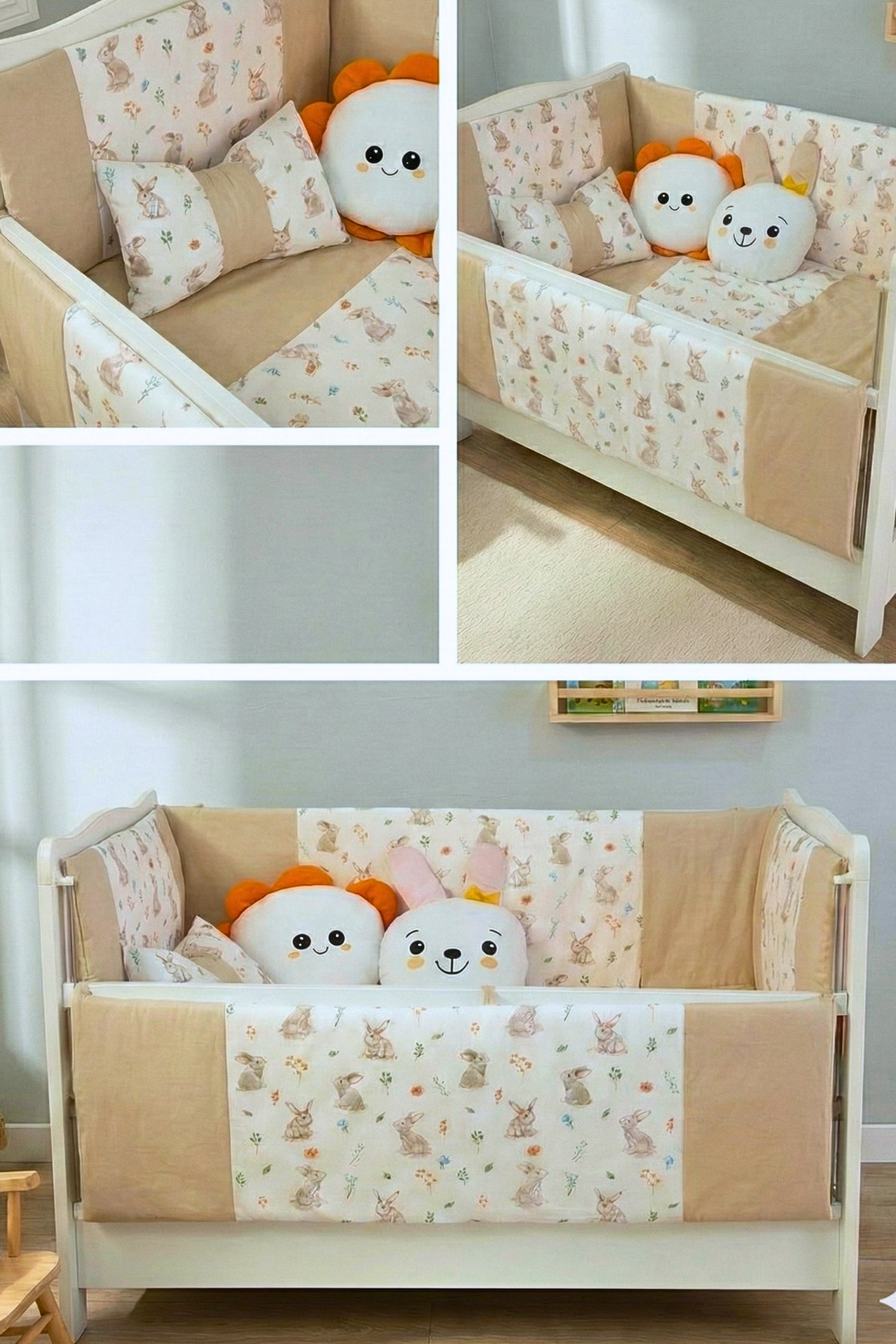 Kista Baby Bebek Uyku Seti Nevresim Takımı 80x130 Bunny Kahverengi fotoğrafı 4 (önizleme)