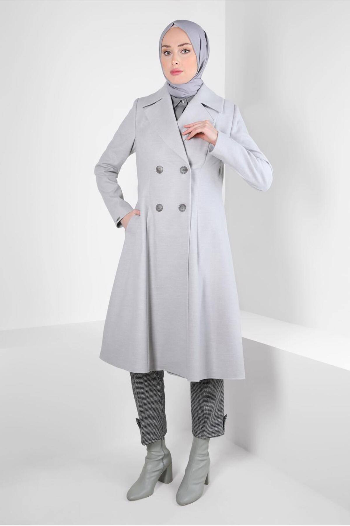 WRAP COLLAR COAT 90472