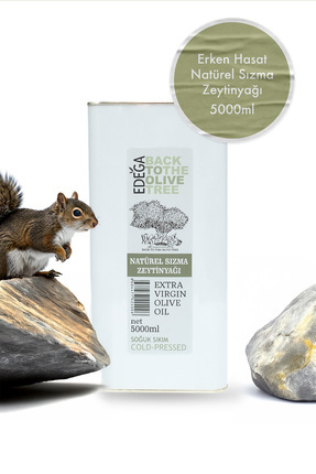 Edega 5 Lt Soğuk Sıkım Zeytinyağı | Erken Hasat , Edremit Tipi Zeytin , Sızma