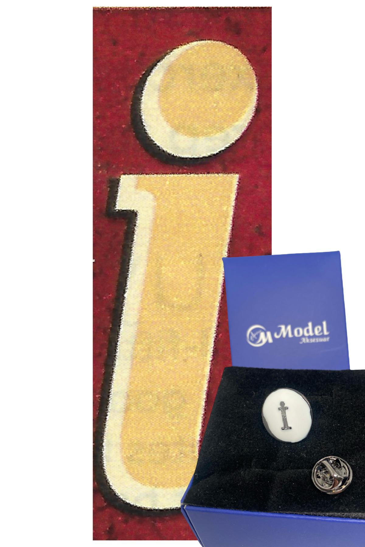 I Letter Badge