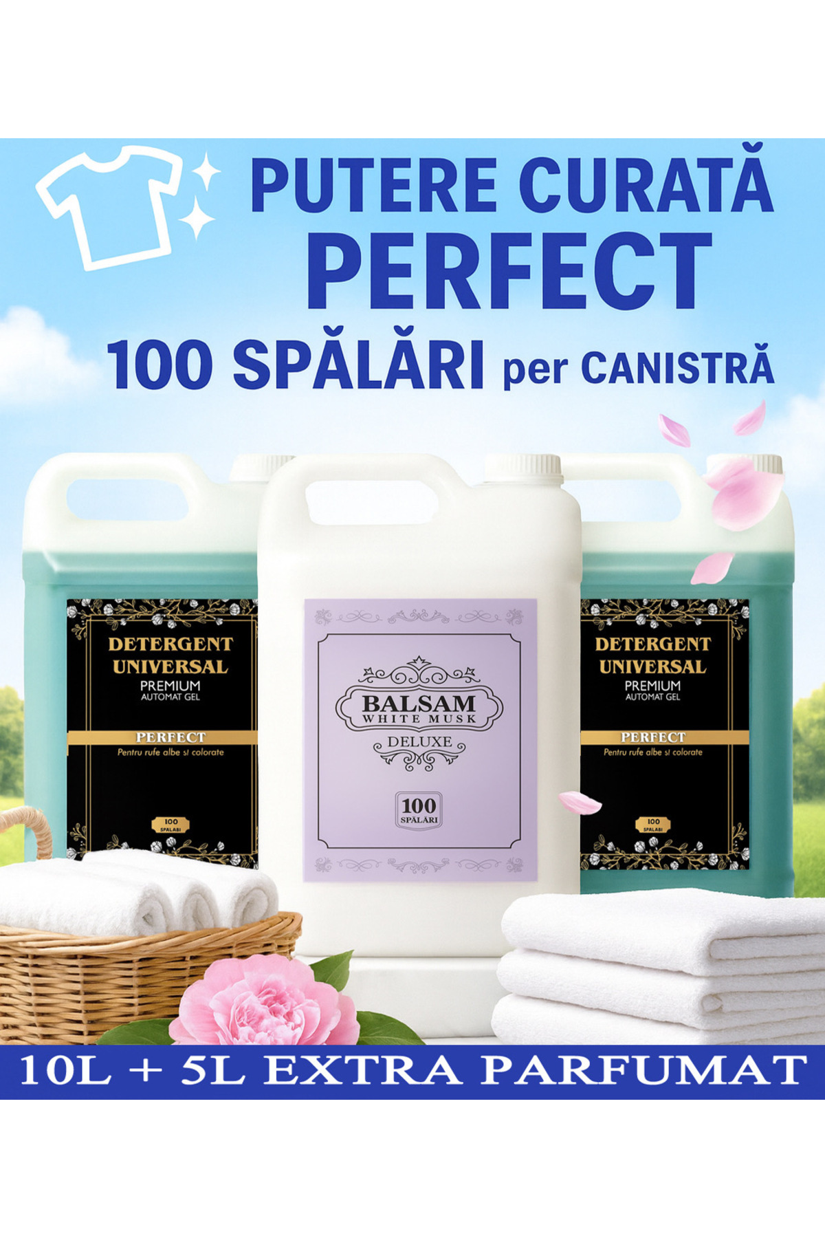 Arkara Clean 200+ Spălări 2 x Detergent Gel Automat Universal Premium - 5 L +...