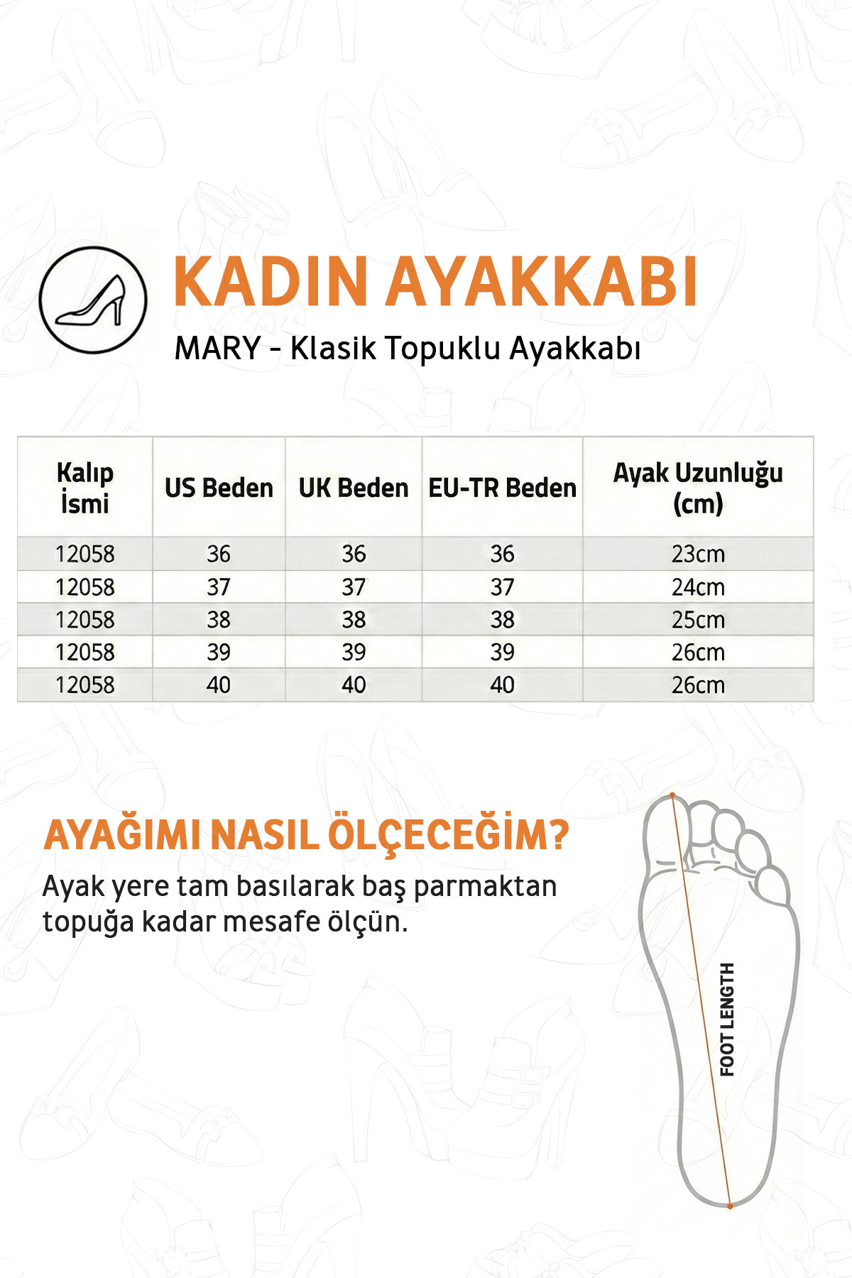 MARY KADIN TOPUKLU BOT Rahat Kalıp Topuklu Bot KAHVERENG TOPUKLU BOT görsel 3