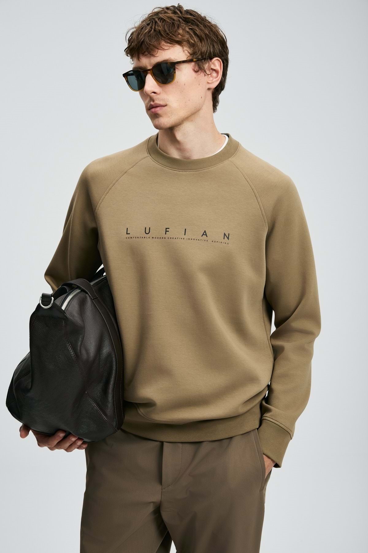 Lufian  112030177 Cooper Erkek Sweatshirt KUM - Görsel 6