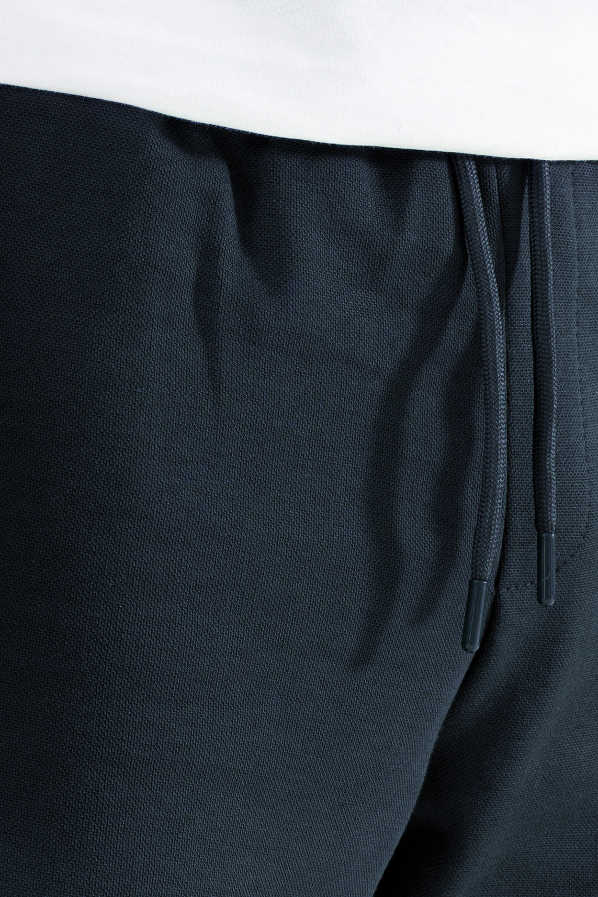 Erkek Lacivert Jogger Pantolon Rahat Kalıp Lastikli İpli Eşofman Altı — سرمه‌ای SW-16P20DZ — تصویر 6 از 6