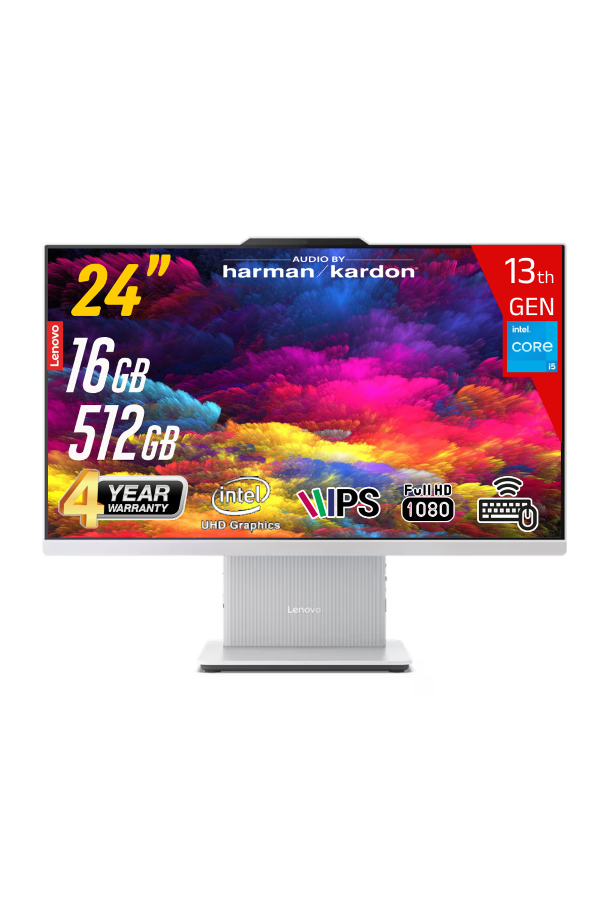 LENOVO IdeaCentre F0HN0054TR 24IRH9 i5-13420H 16GB 512SSD 23.8 FHD FreeDOS Al...