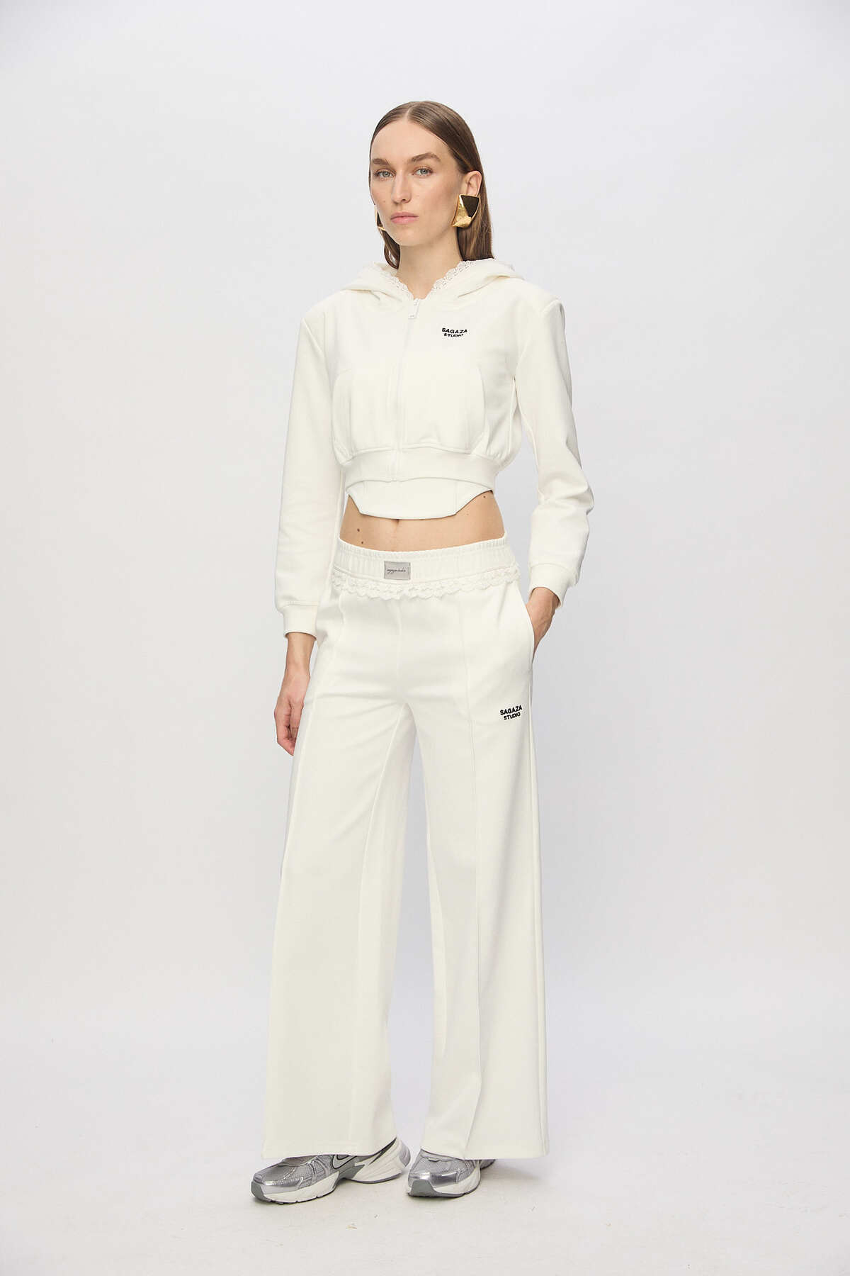 Sagaza Studio  SS6109 Mini Kapşonlu Sweatshirt - Görsel 2