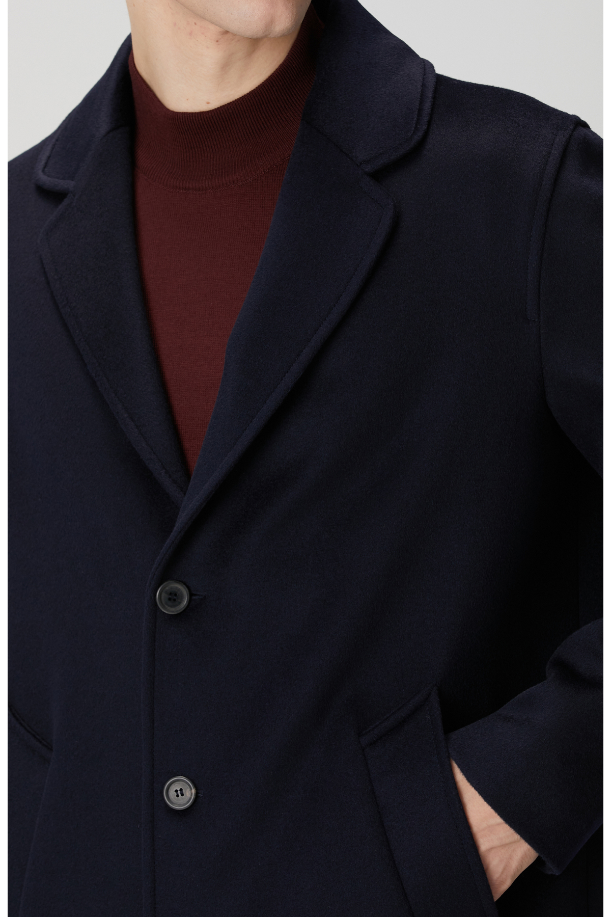 Network  Lacivert Limited Yün Palto - Görsel 6