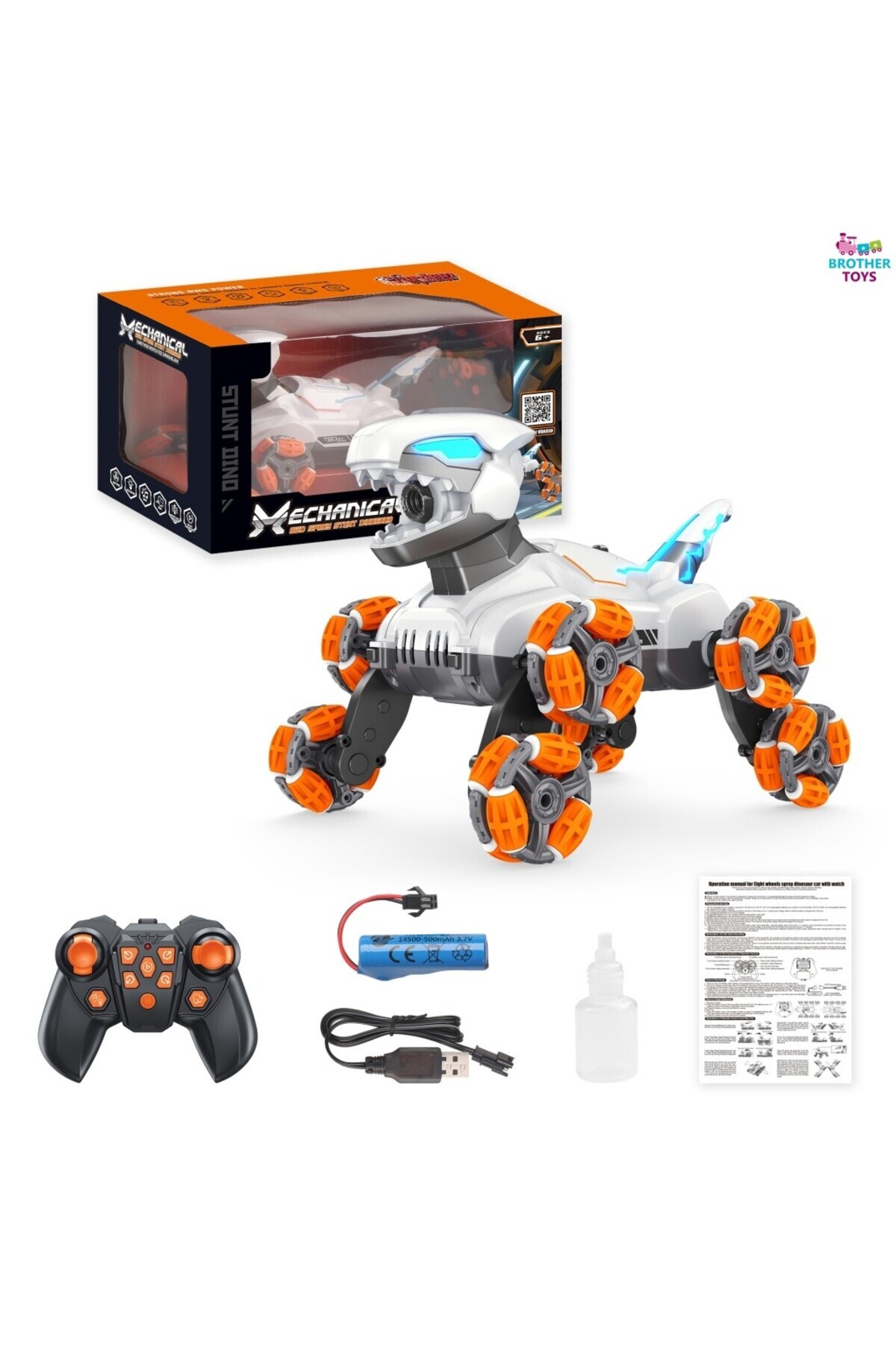 Brother Toys Ağzından Buhar Çıkaran 8 Tekerlekli Full Fonksiyon