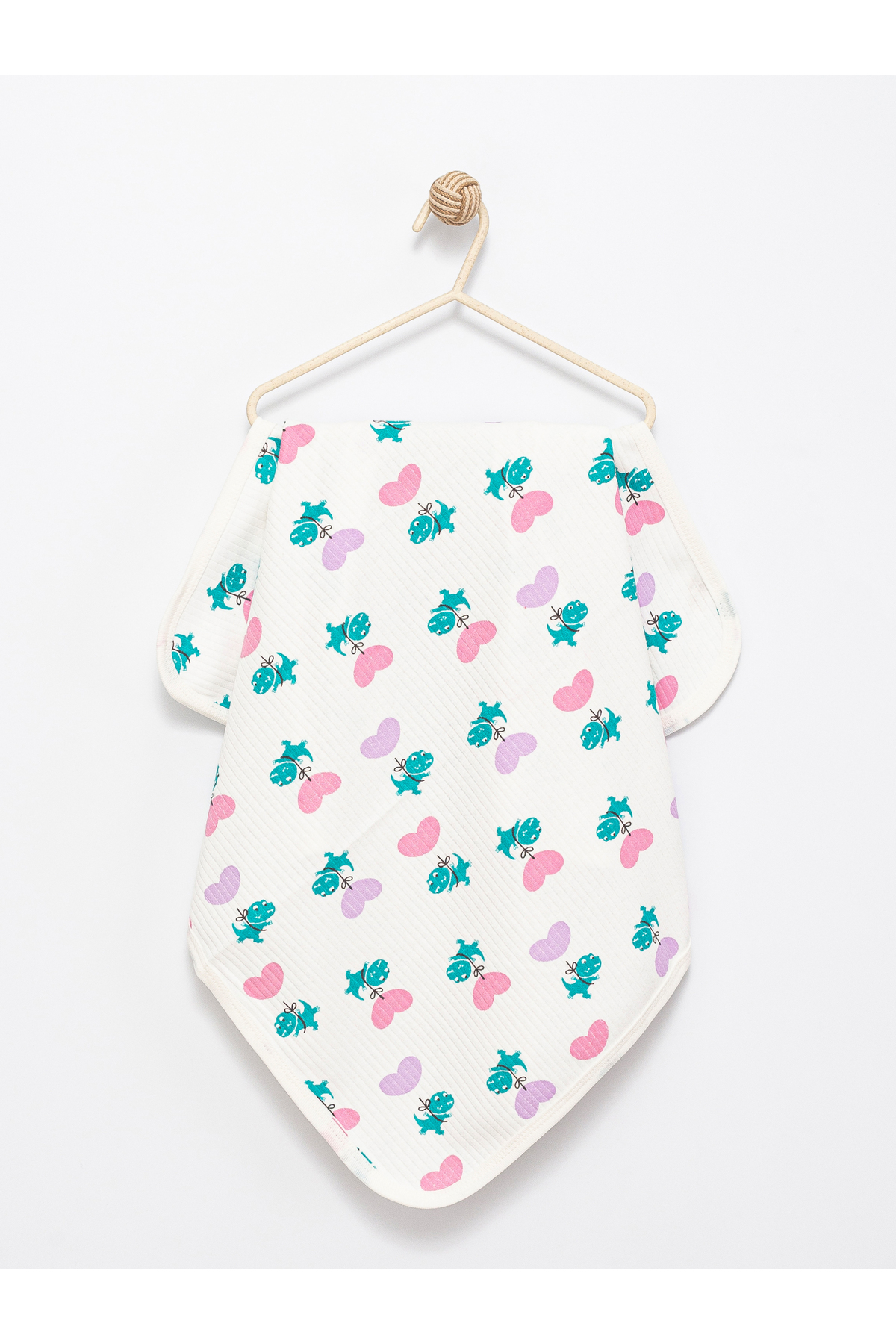 100% Cotton Baby Blanket 90 x 90 cm Lilac-Pink