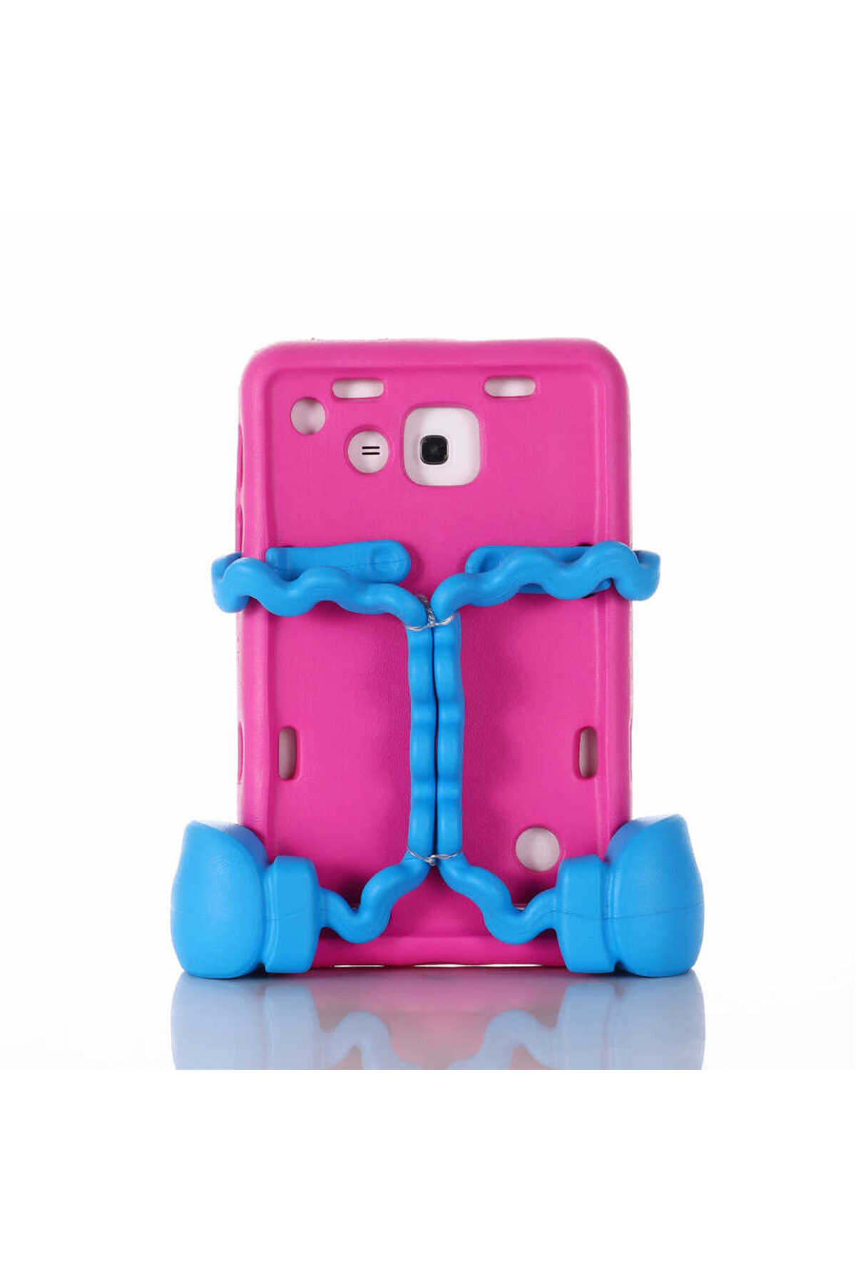 Galaxy Tab 3 Lite 7.0 T110 MRSA Eva Boxer Tablet Silikon - Pembe Koyu