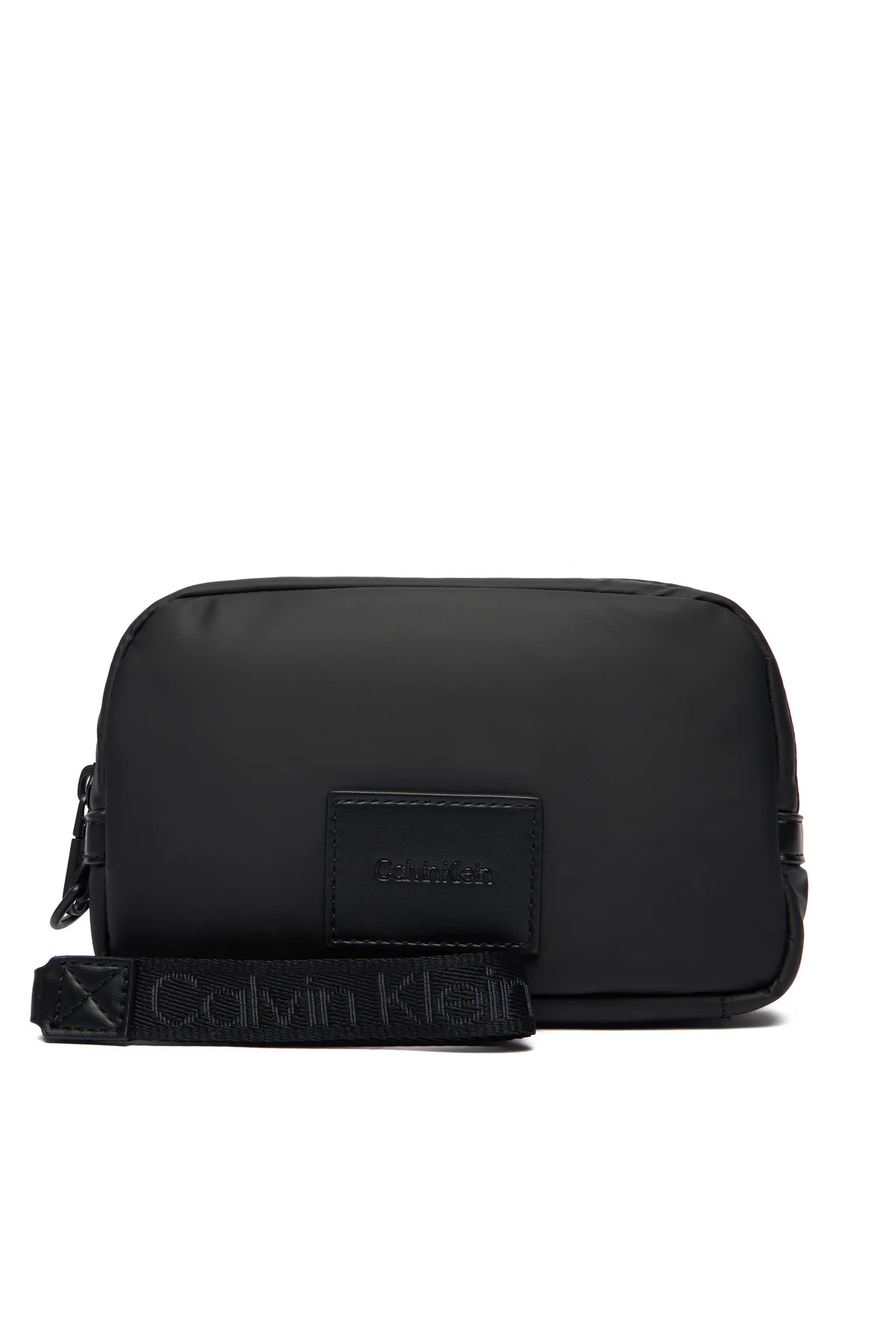 کلوین کلاین کیف دستی مردانه مشکی با جیب بزرگ و زیپ، شامل جاکلیدی LV04D1114G-UB1