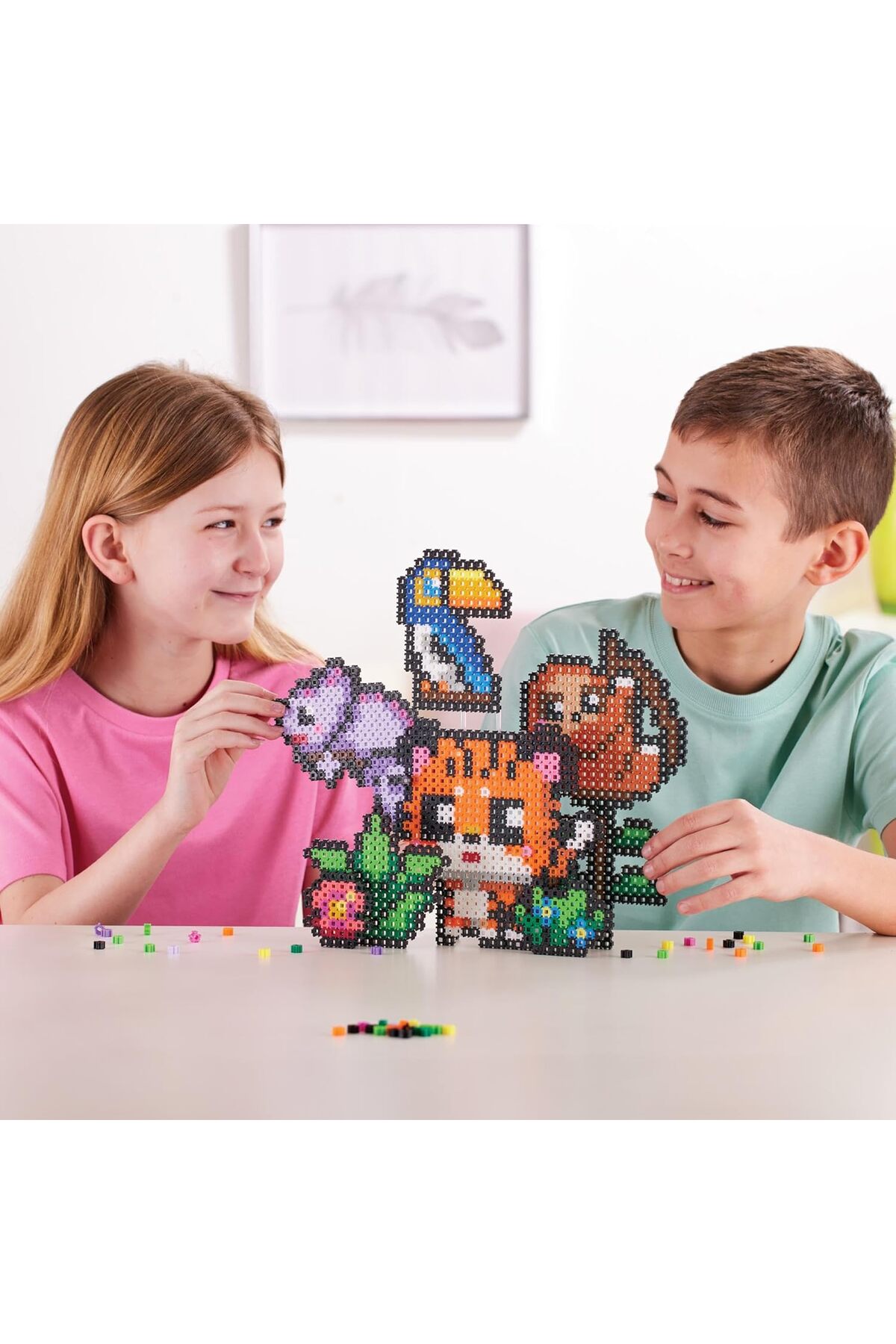 مجموعه تم مهمانی جنگل سیمبریکس - هنر پیکسلی دوبعدی و سه‌بعدی، بیش از ۱۵۰۰ بریکس، مناسب برای سنین ۵ سال به بالا