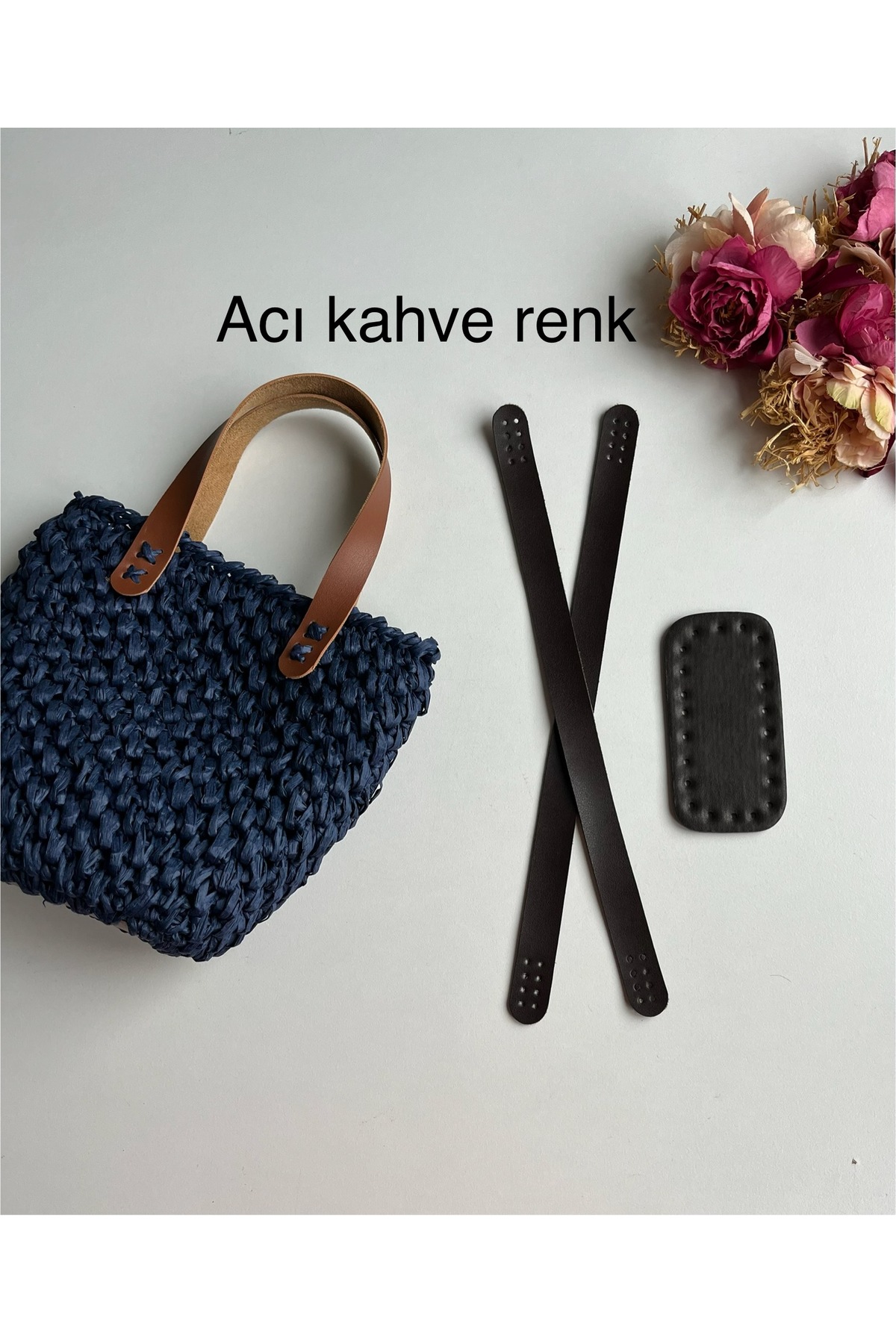 Sewable Handle And Base Kit For Knitted Bags