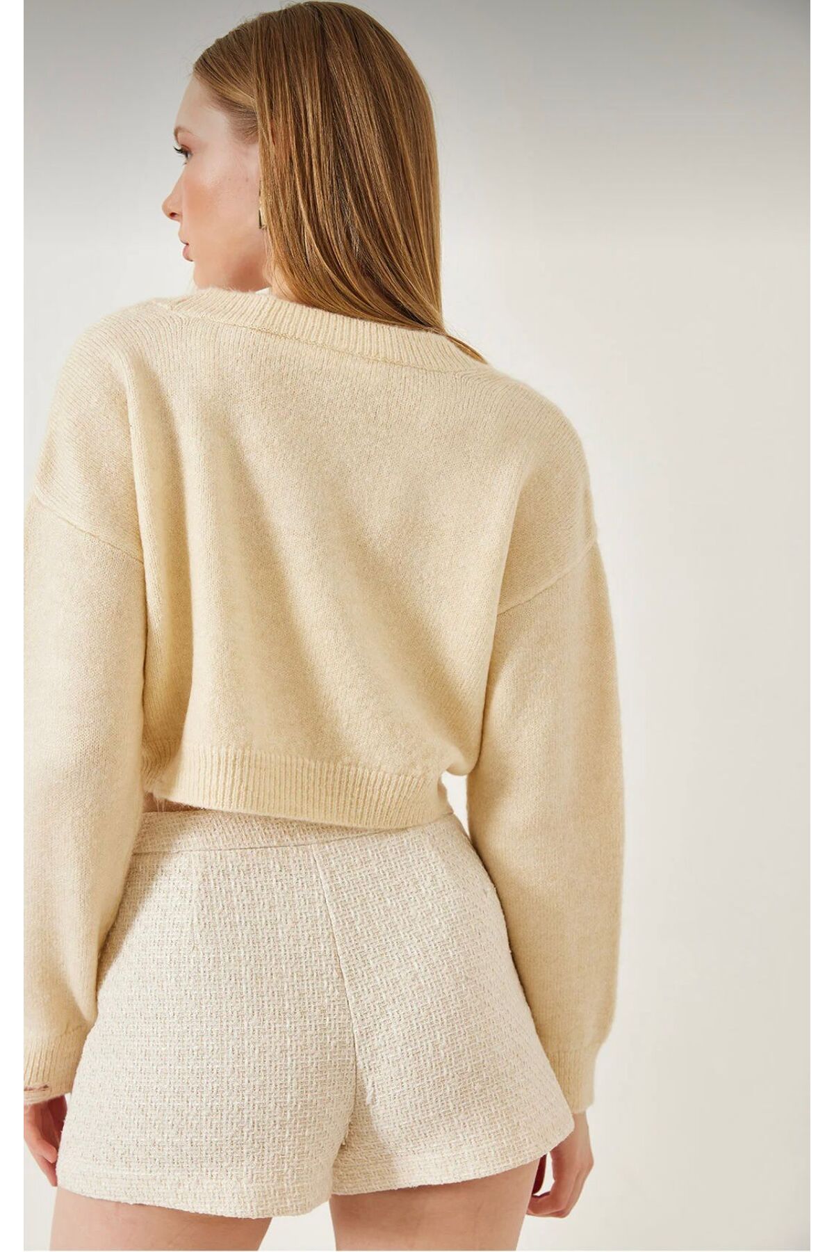 トップス l'appartementCROPPED KNIT With line Zip knit sweater – Outfitbook.fr