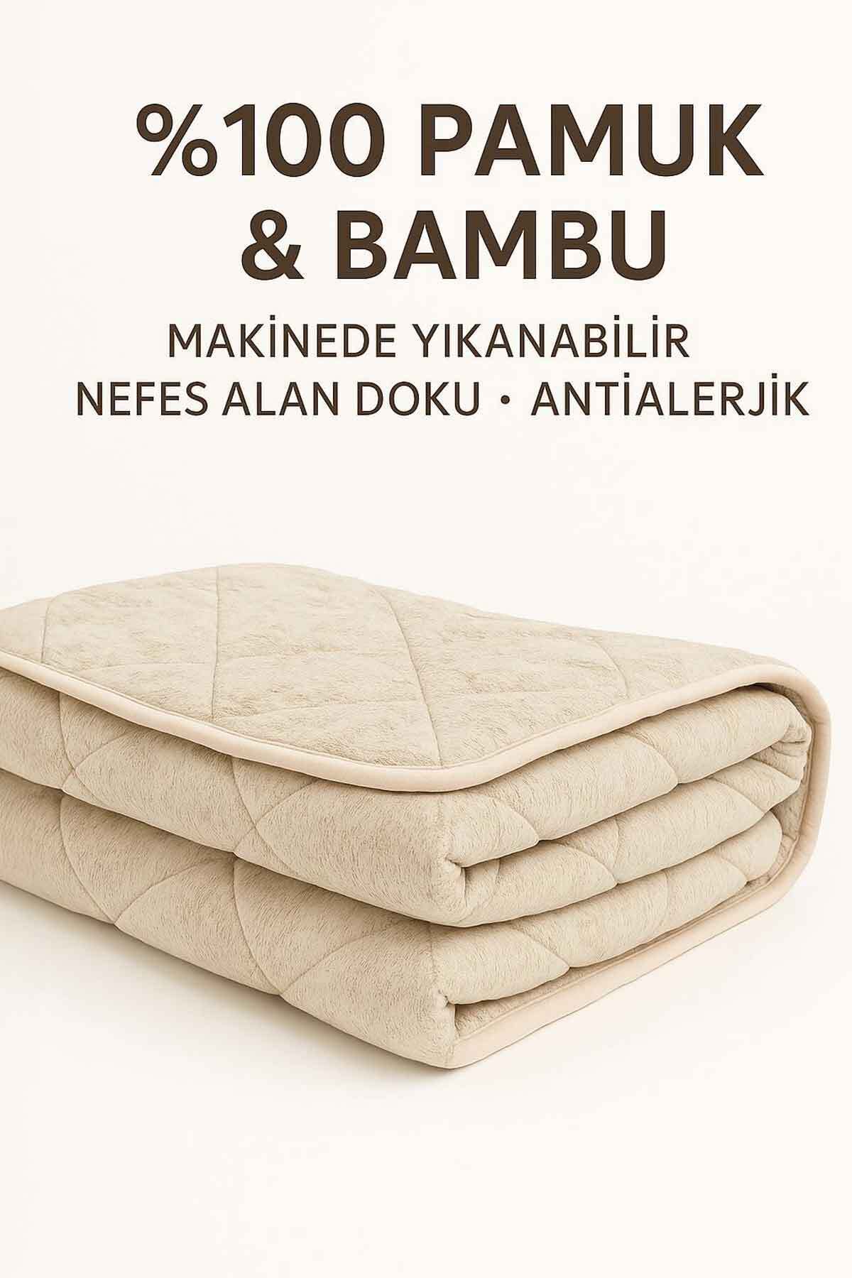 Decomia Home Bambu %100 Pamuk Nefes Alabilen Antialerjik Bebek Yorganı ( 100x150 cm ) fotoğrafı 3 (önizleme)