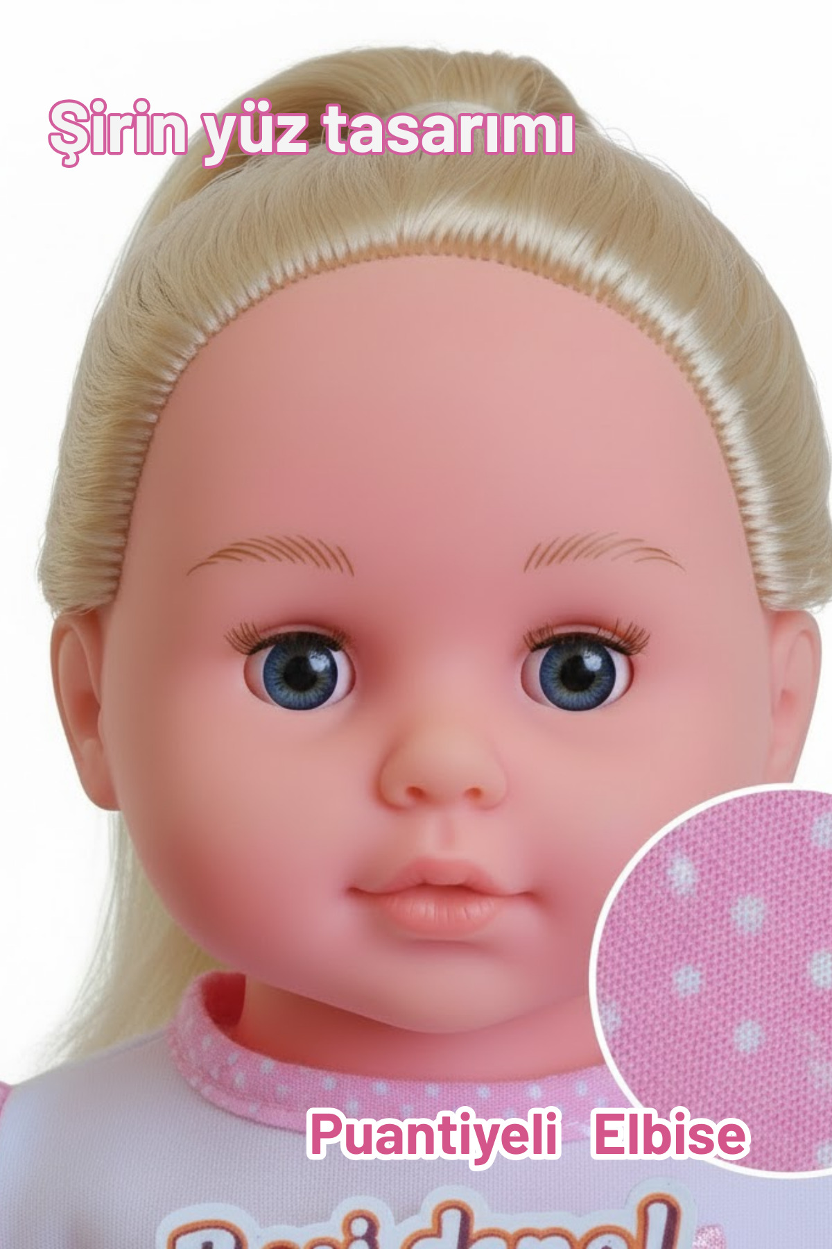 viyolmarketim Sare Model Et Bebek 40 cm – Türkçe Konuşan Sesli Oyuncak Kız Bebek (Kutulu) fotoğrafı 5 (önizleme)