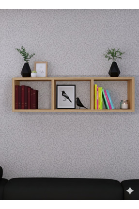 TRM1 TRM Yatay Dekoratif Raf - Kitaplık