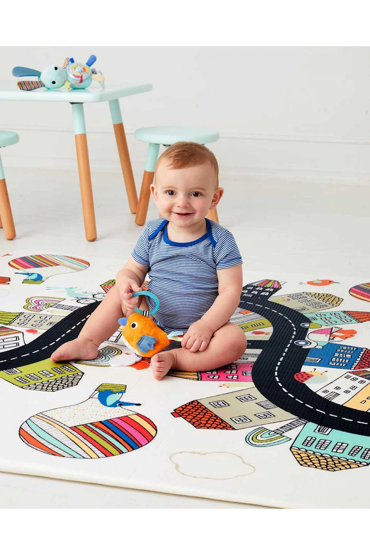 Skip Hop Çift Taraflı Oyun Halısı Oyun Matı Köy fotoğrafı 5 (önizleme)