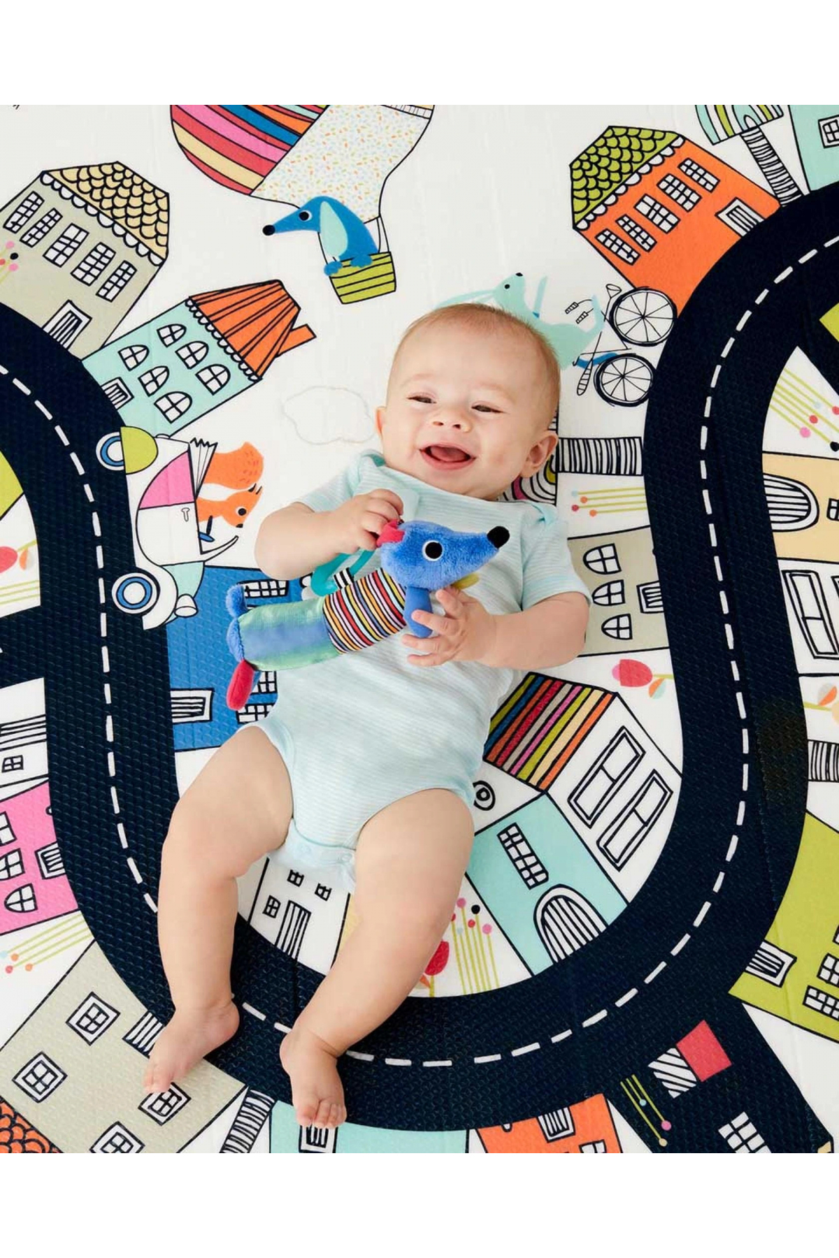 Skip Hop Çift Taraflı Oyun Halısı Oyun Matı Köy fotoğrafı 4 (önizleme)