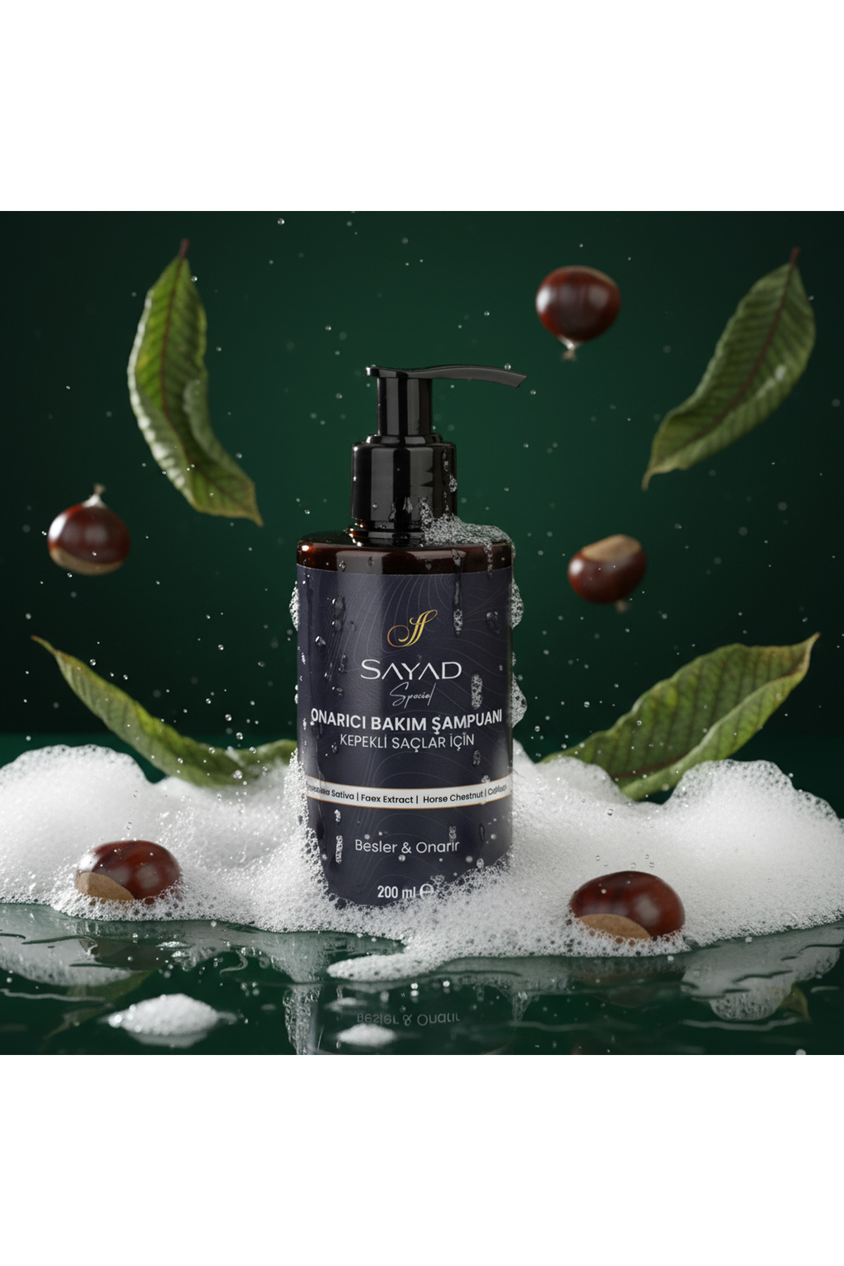 SAYAD SERTKAYA Sayad Special Onarıcı ( Kepekli, Yıpranmış, İşlem Görmüş Saçlara Özel ) Saç Bakım Şampuanı