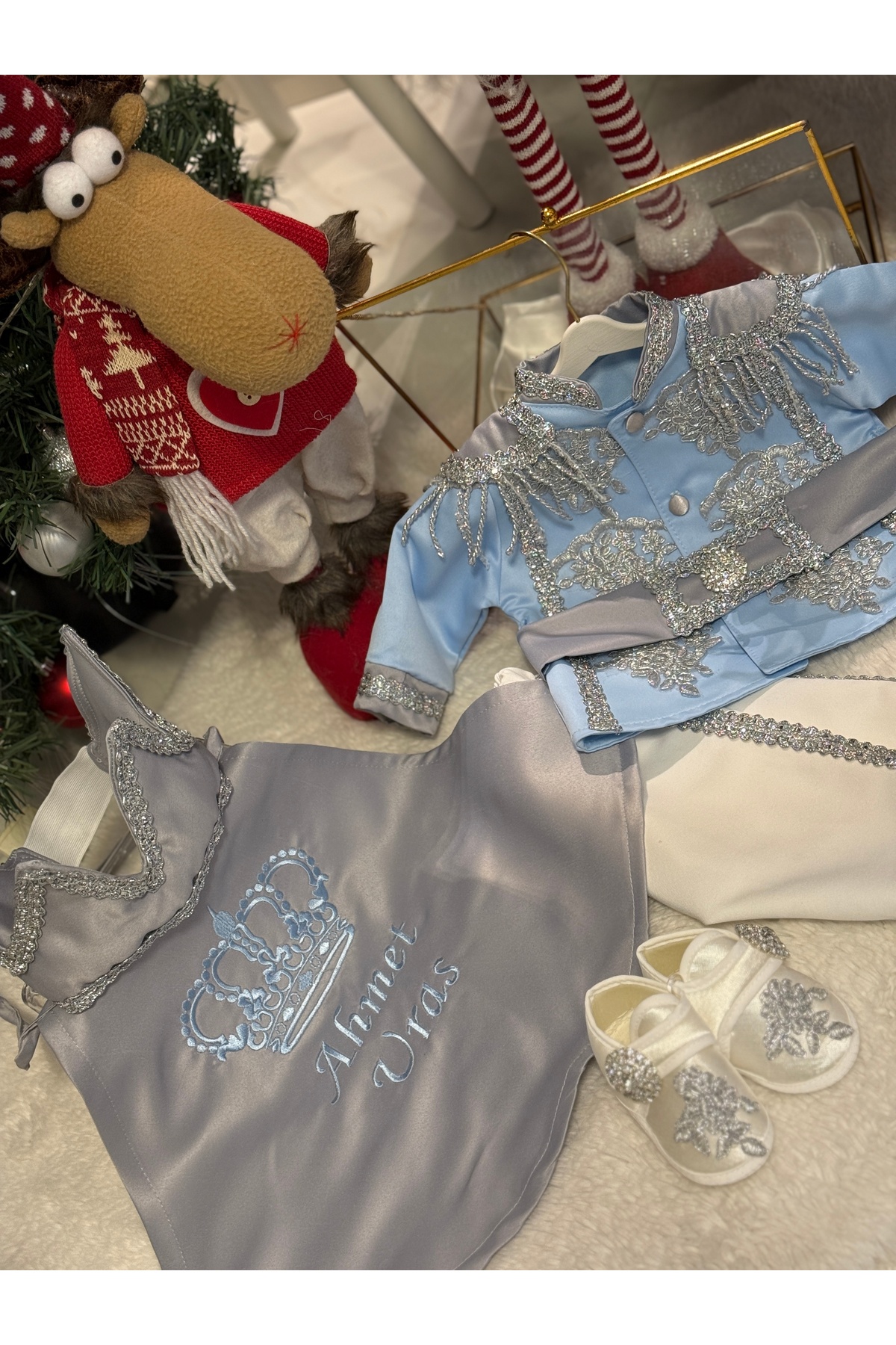 By Serpil Şener Bebek Mevlüt kıyafeti- Prens takım-Doğum günü kıyafeti fotoğrafı 2 (önizleme)