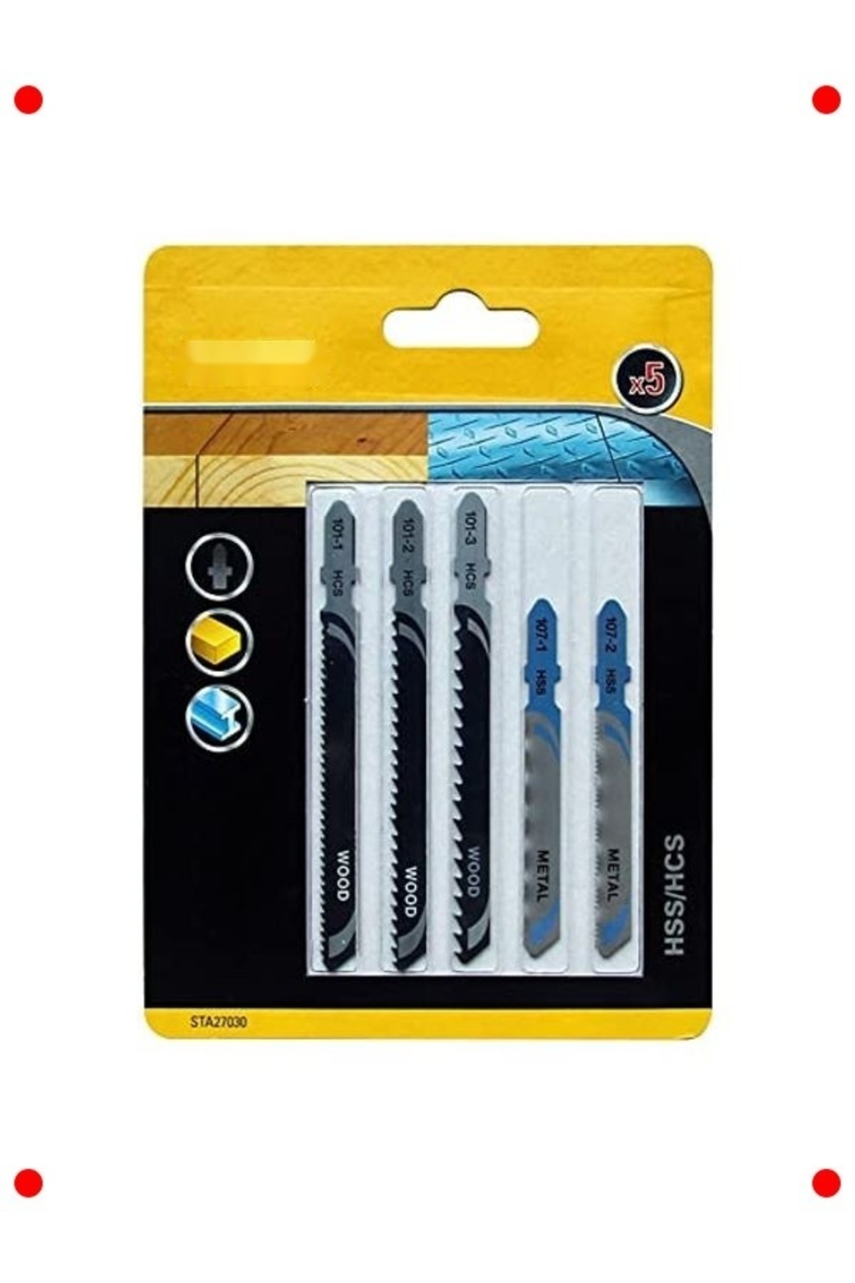 ulupazarlama Çok Yönlü 5'li Dekupaj Testere Bıçağı Seti