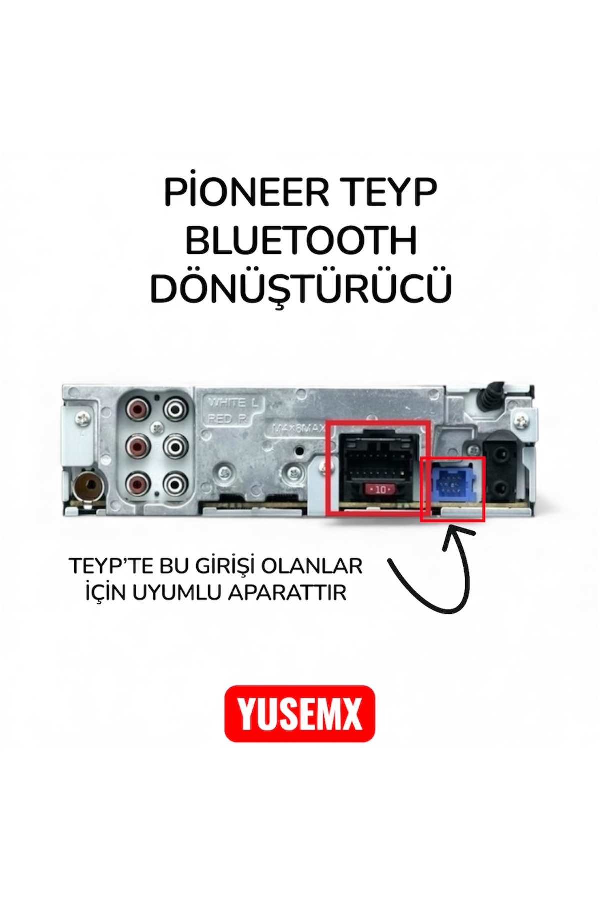 YUSEMX PIONER TEYP BLUETOOTH DÖNÜŞTÜRÜCÜ ORJİNAL PARÇA ESKİ SERİ