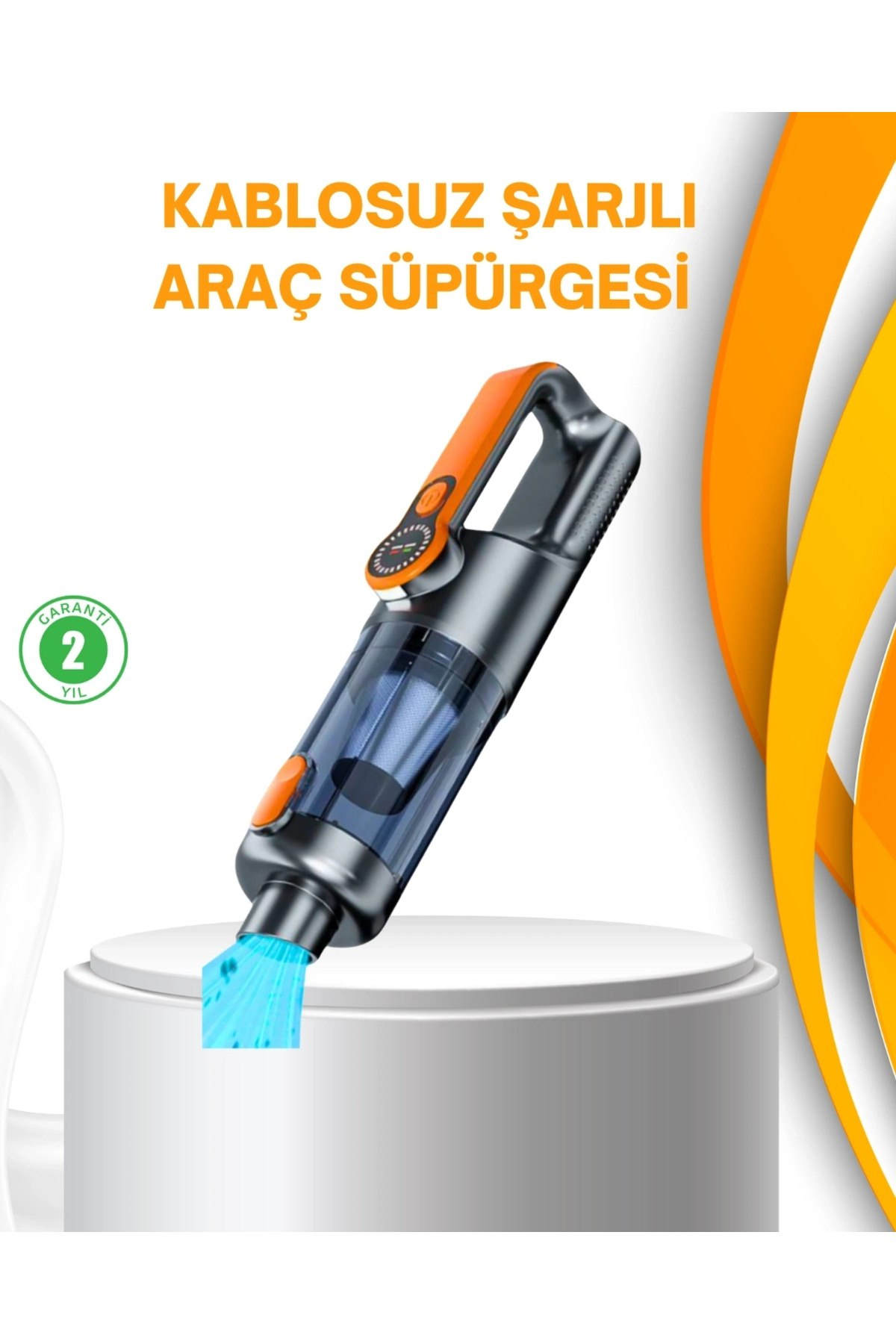 shopwave Kompakt Şarjlı El Süpürgesi Kuru ve Sıvı Temizlik 5 Aparatlı