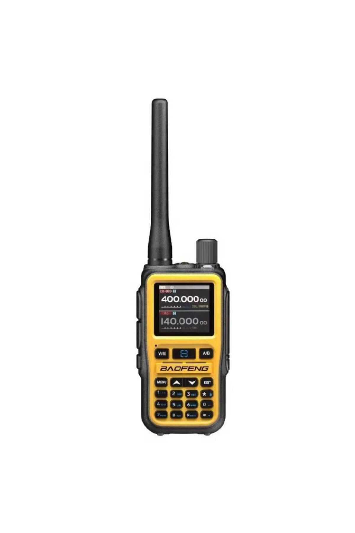 BAOFENG Turuncu UV-5R Mini Dual Band Telsiz (VHF/UHF) – 5W Güç