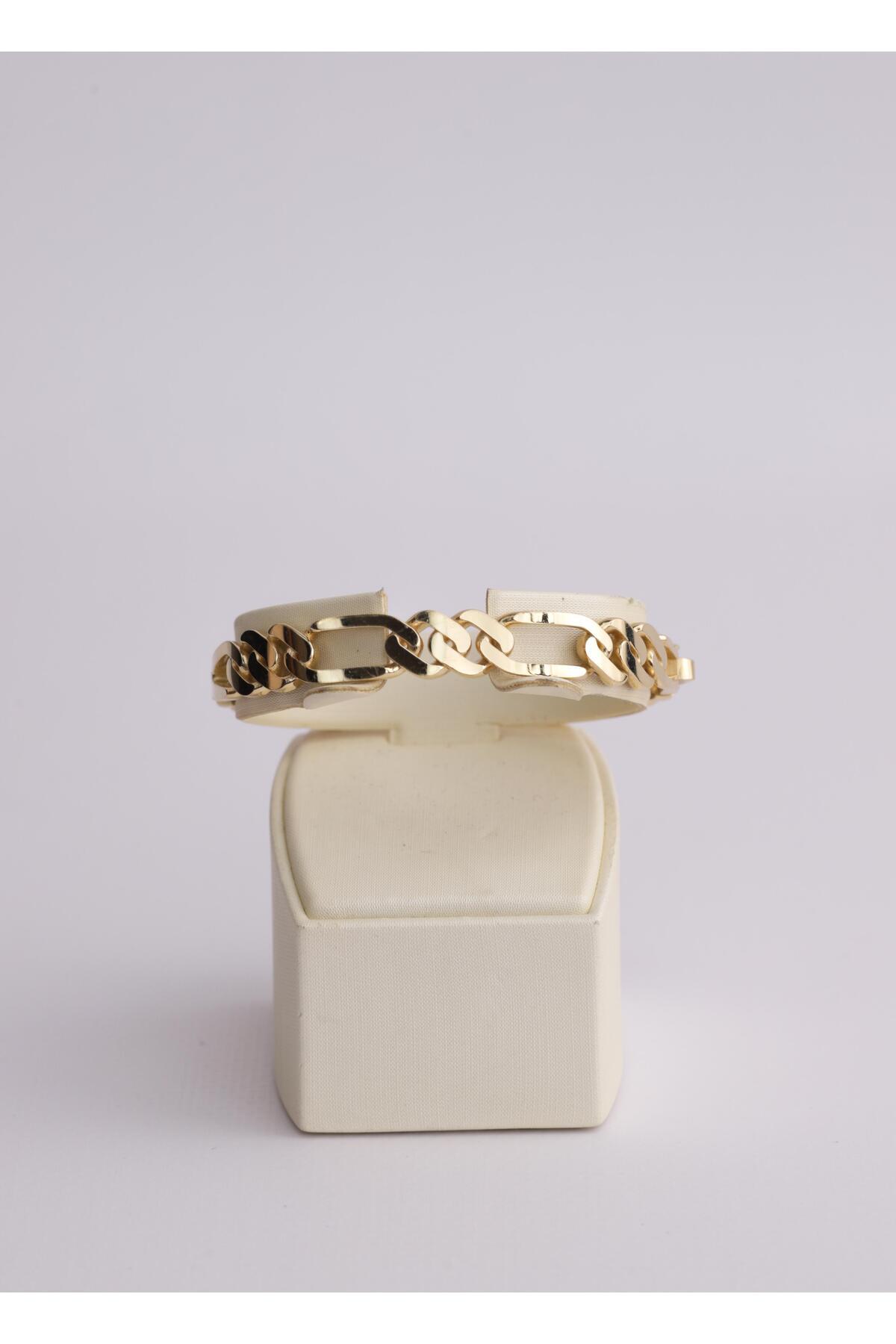 Narin Mücevherat Nar-in Altın Mücevherat Zincir Görünümlü Modern Altın Kelepçe 14